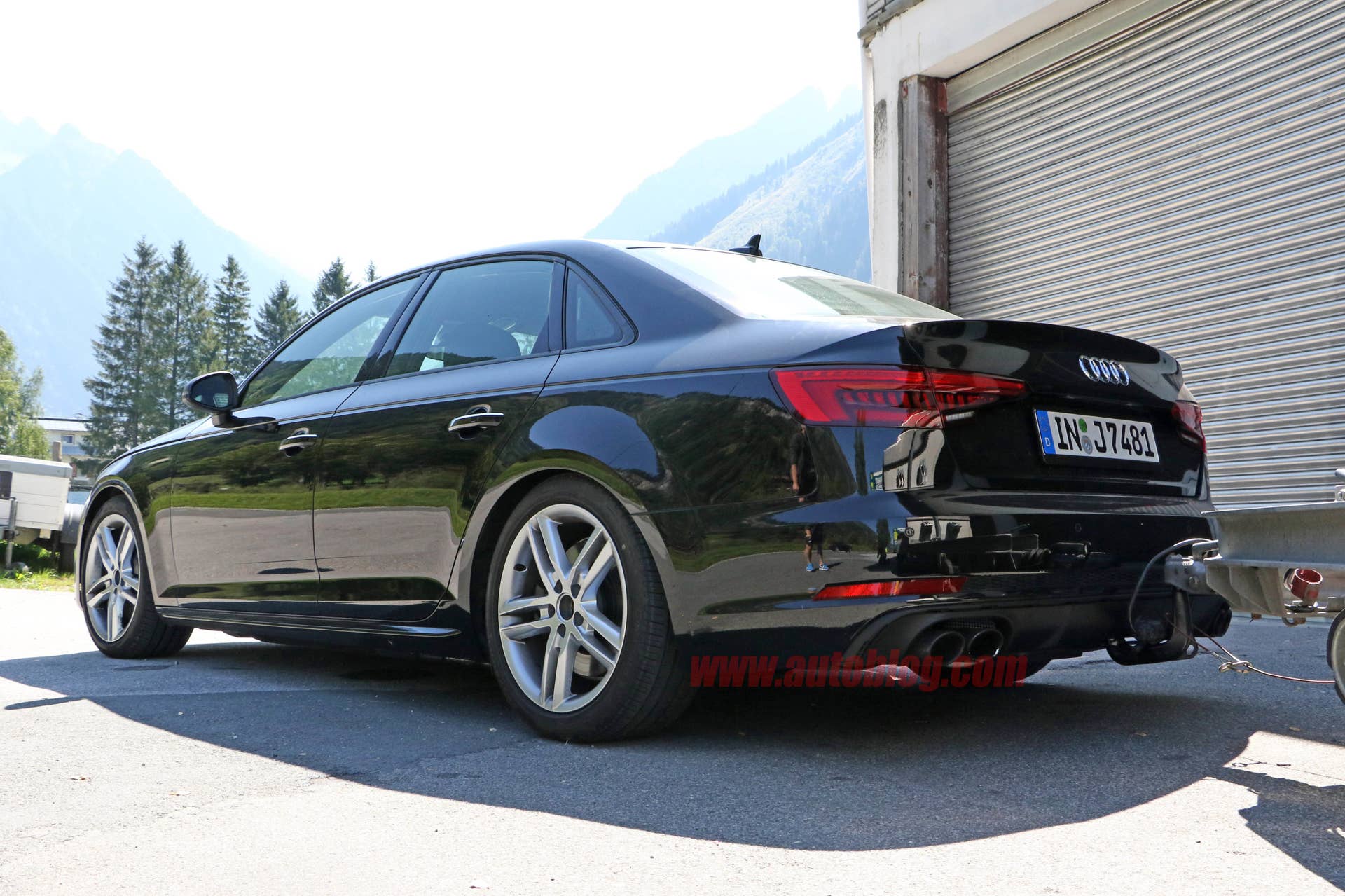 2017 Audi S4 parked rear 3/4