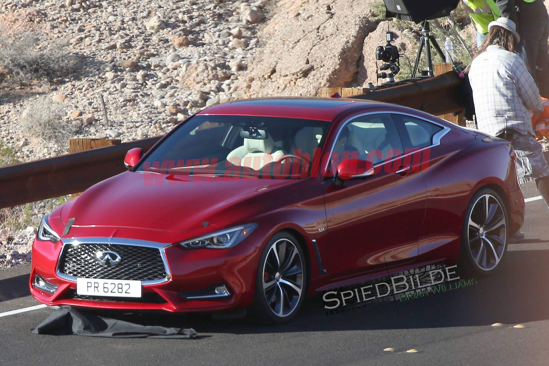 infiniti q60 coupe spy photos two-door