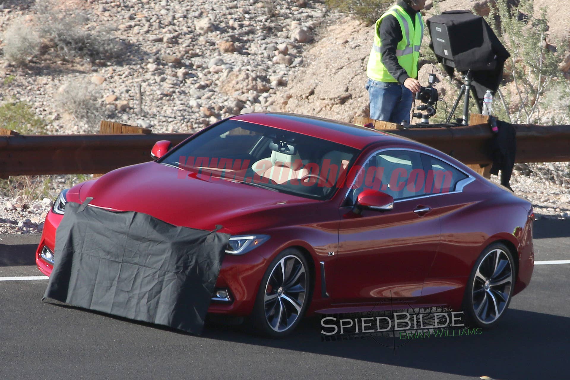 cover q60 coupe infiniti two-door spied