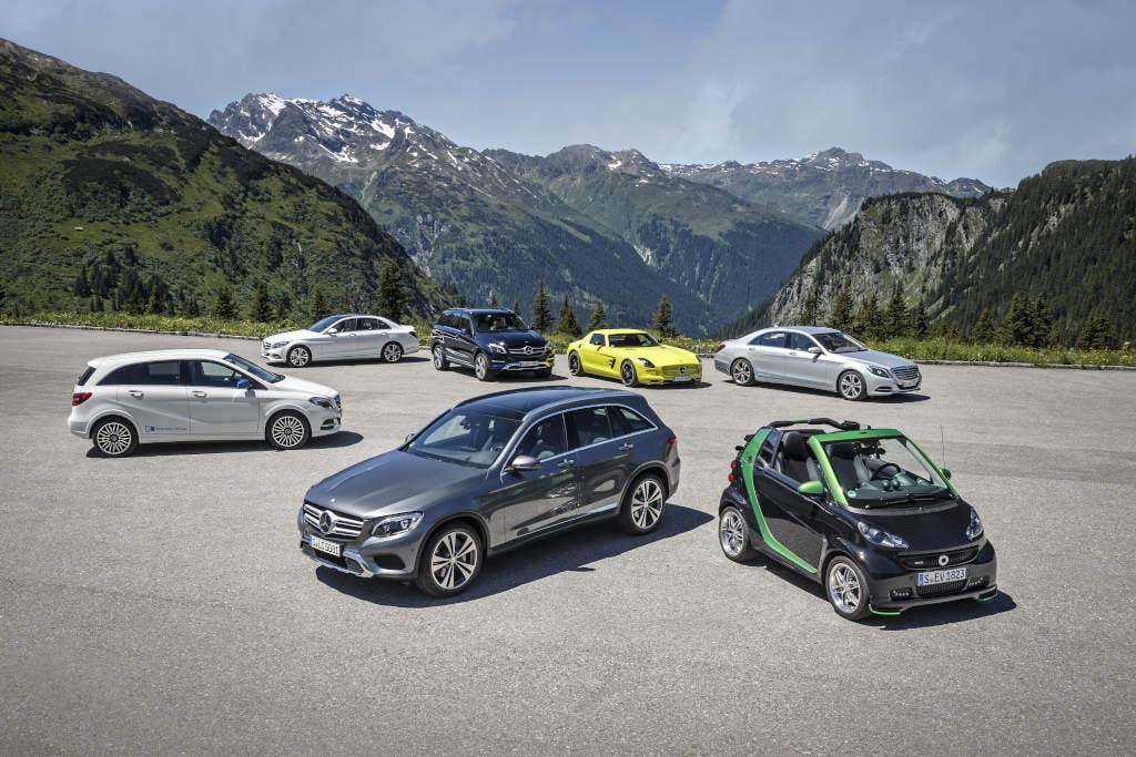 Mercedes-Benz und smart auf e-Mission im Montafon Mercedes-Benz and smart on e-mission in Montafon