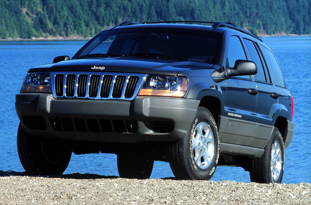 1999 Jeep(R) Grand Cherokee at product launch in Seattle, August, 1998.