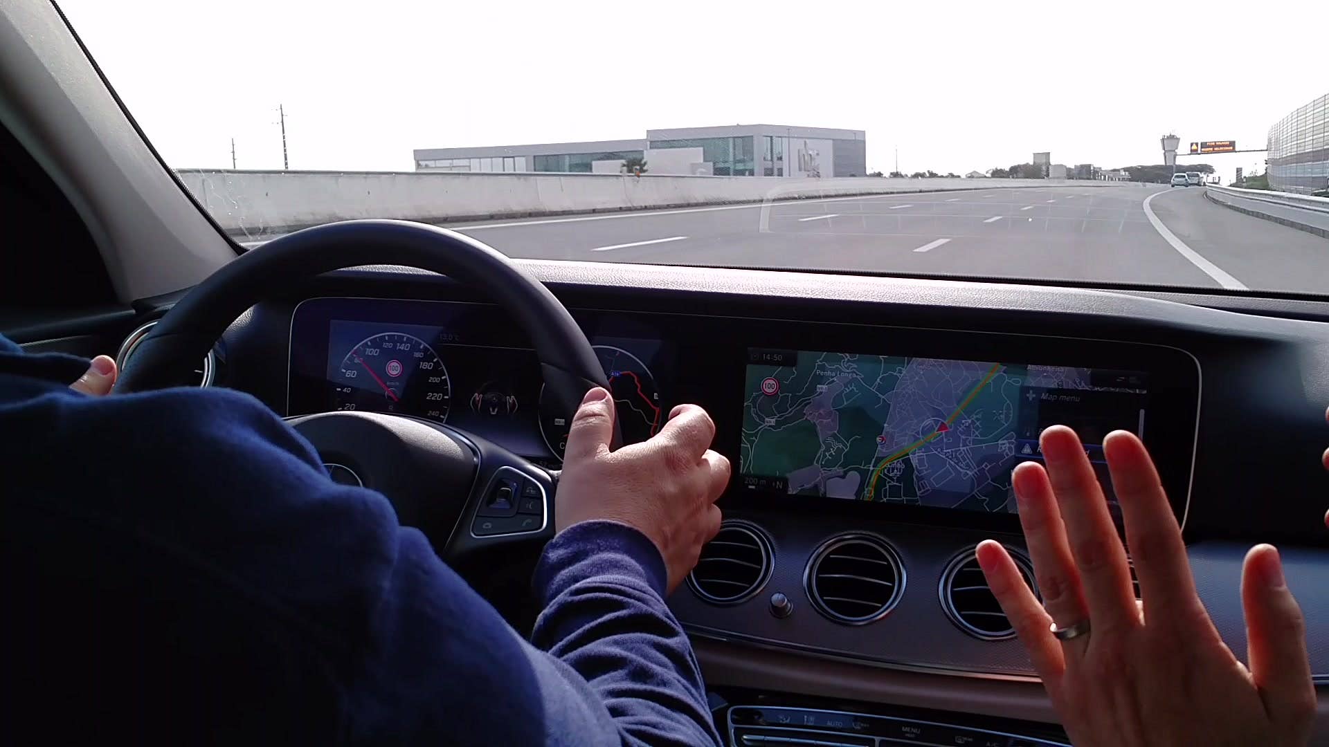 2017 Mercedes-Benz E-Class Automatic Braking Demonstration