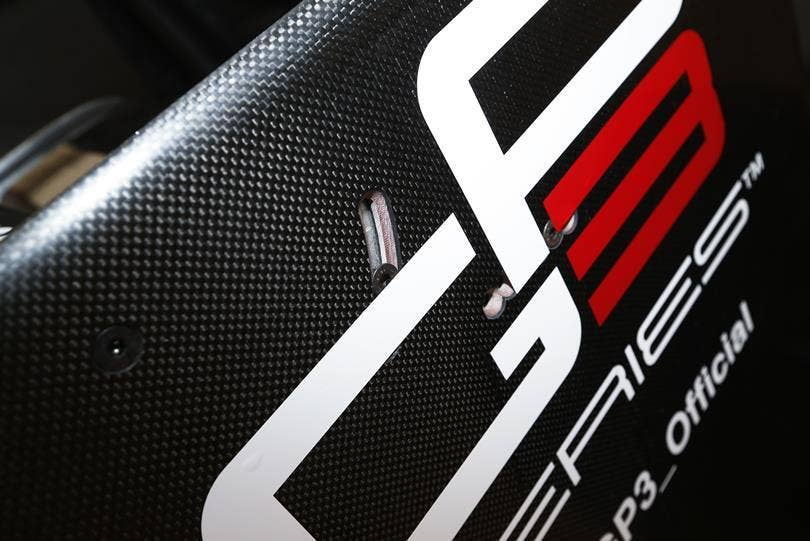 Dallara GP3/16 rear wing logo