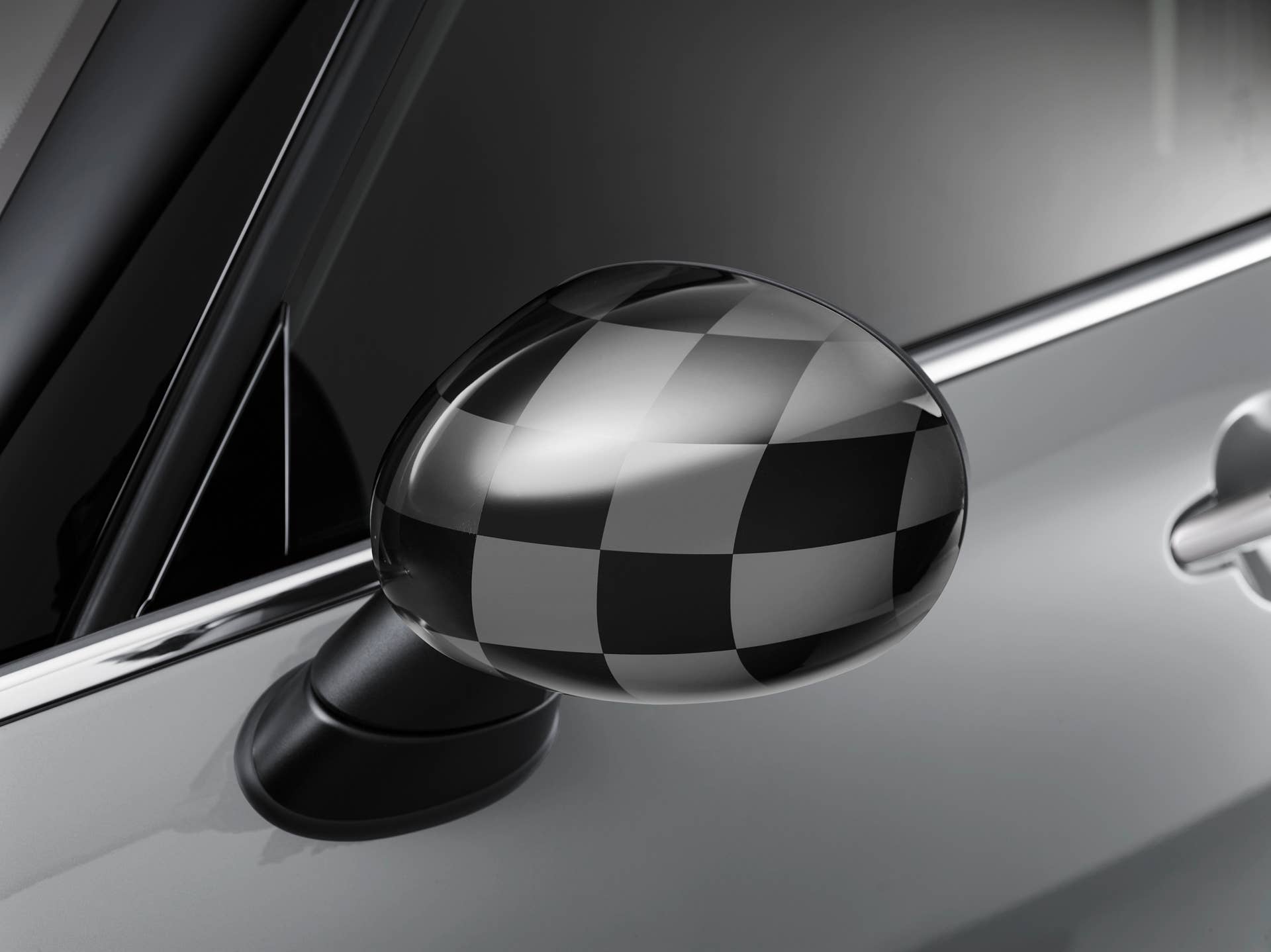 2016 Mini Clubman checkered mirror cap