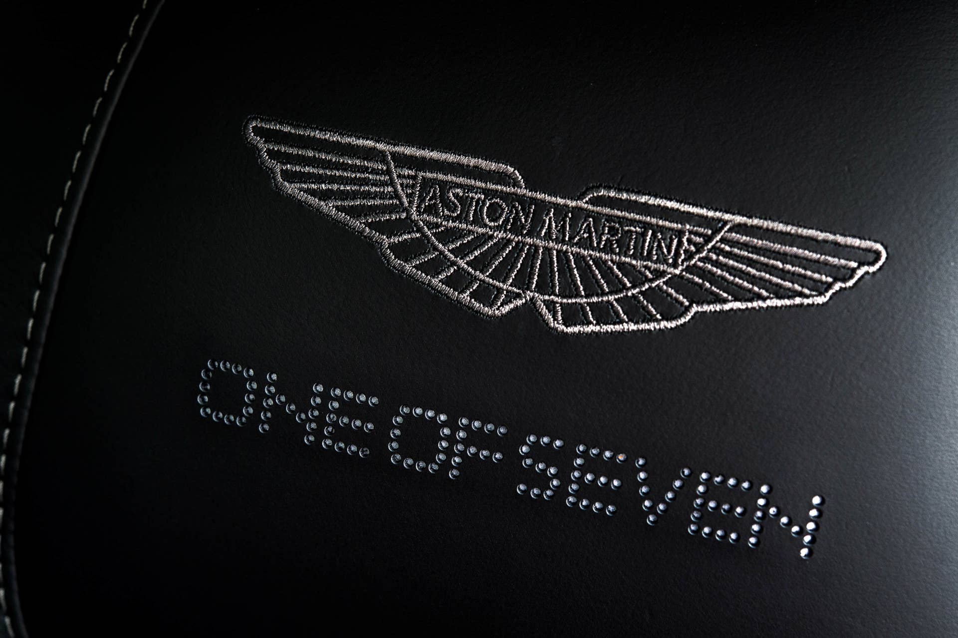 Aston Martin Vanquish One of Seven embroidery