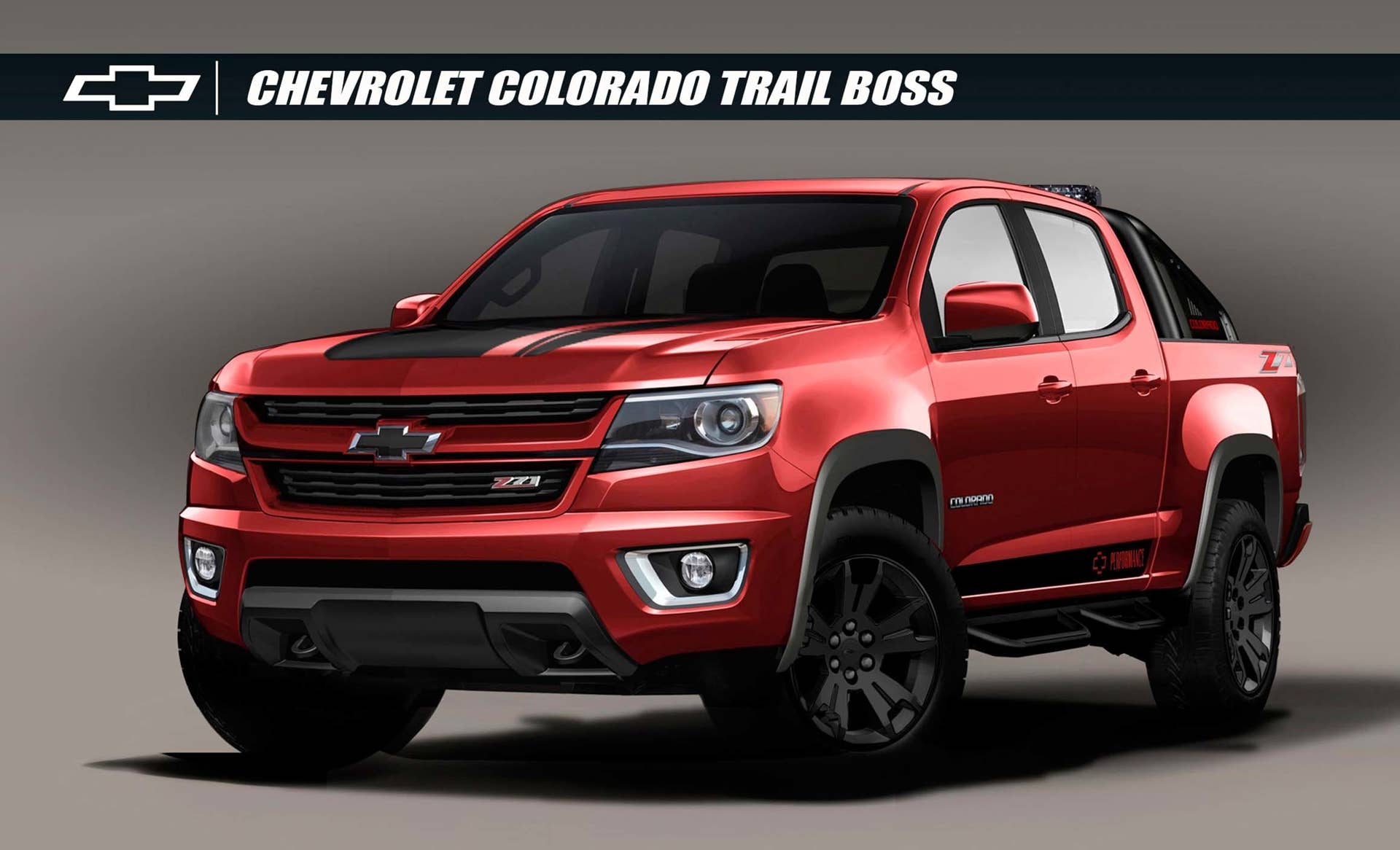 chevrolet colorado trail boss sema concept front art