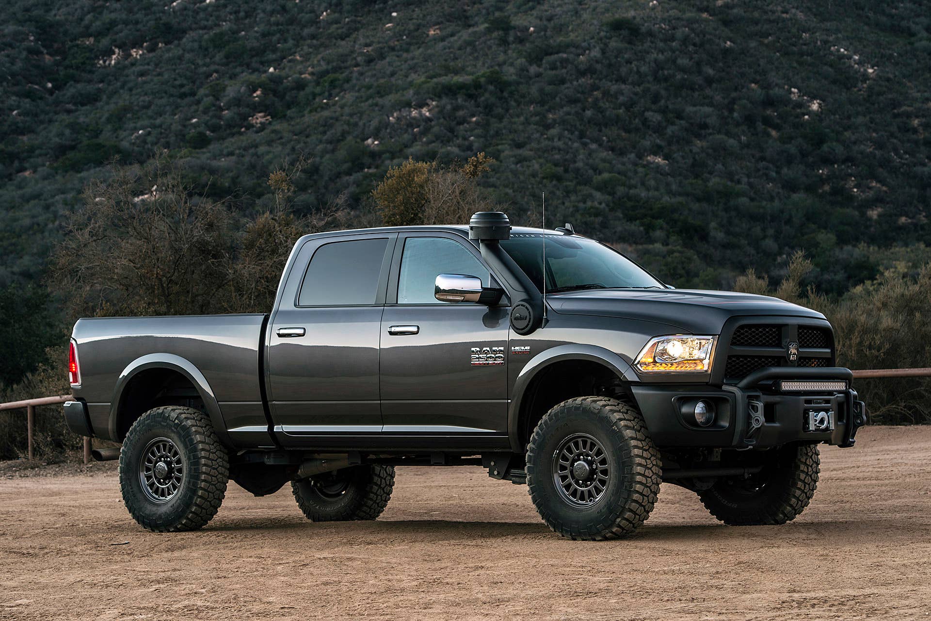 AEV Ram Prospector front 3/4 view