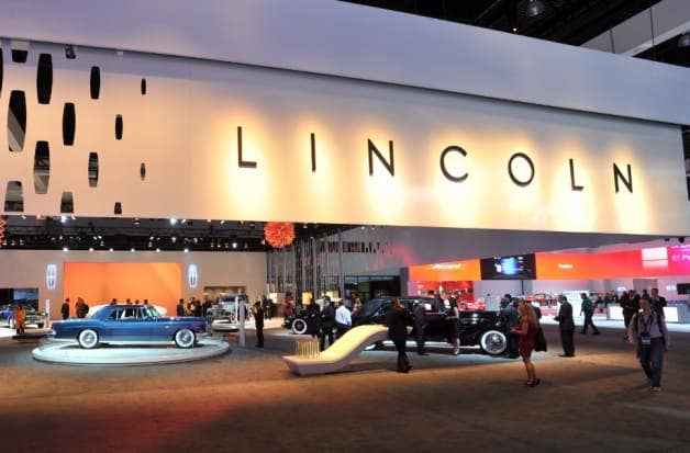 Lincoln display at the 2012 LA Auto Show