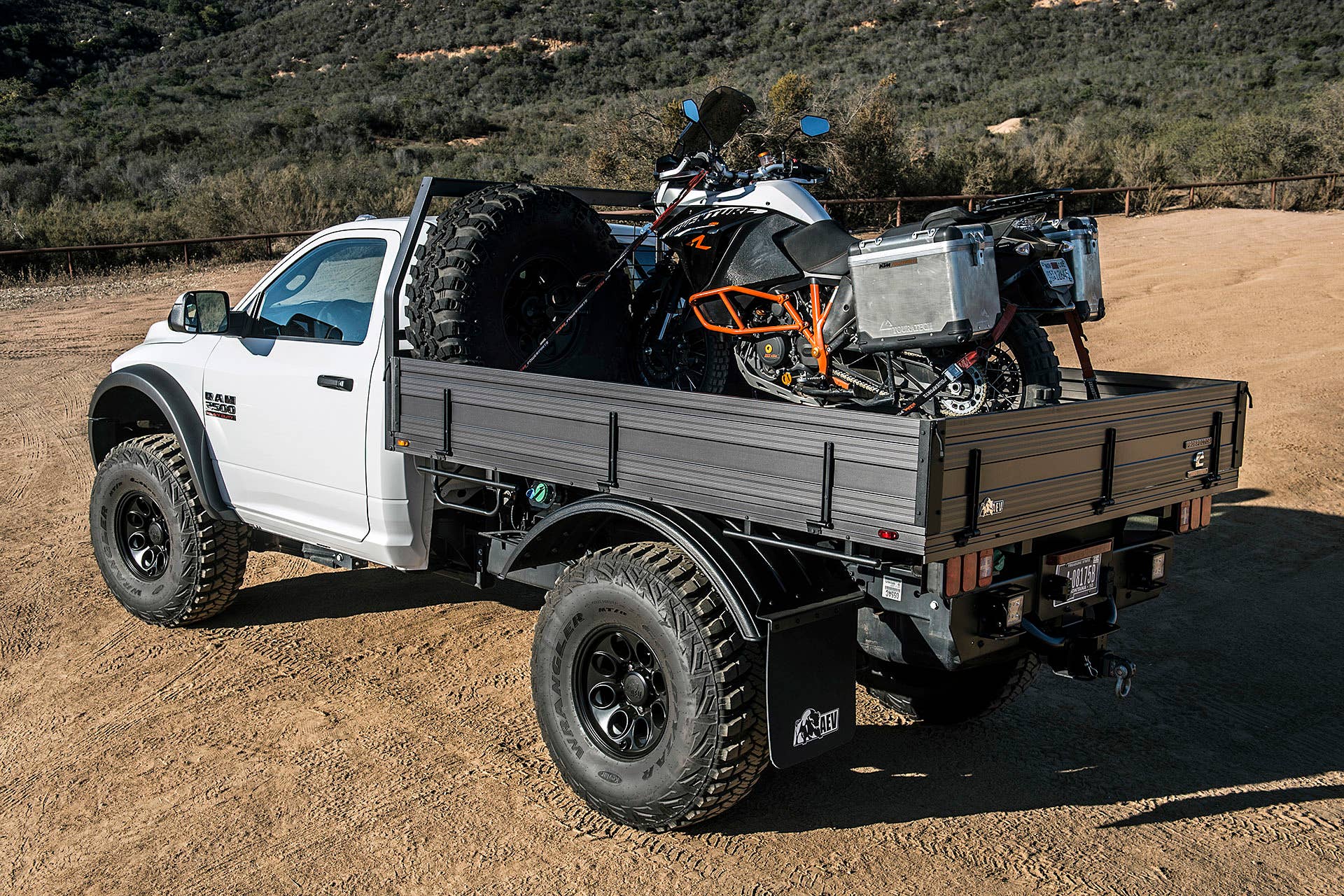 AEV Ram Prospector rear 3/4 view