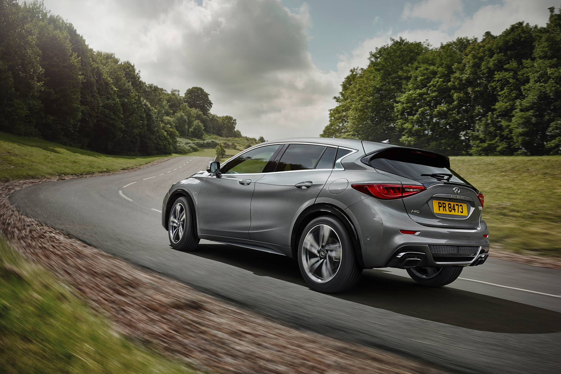 q30 rear gray corner infiniti frankfurt debut