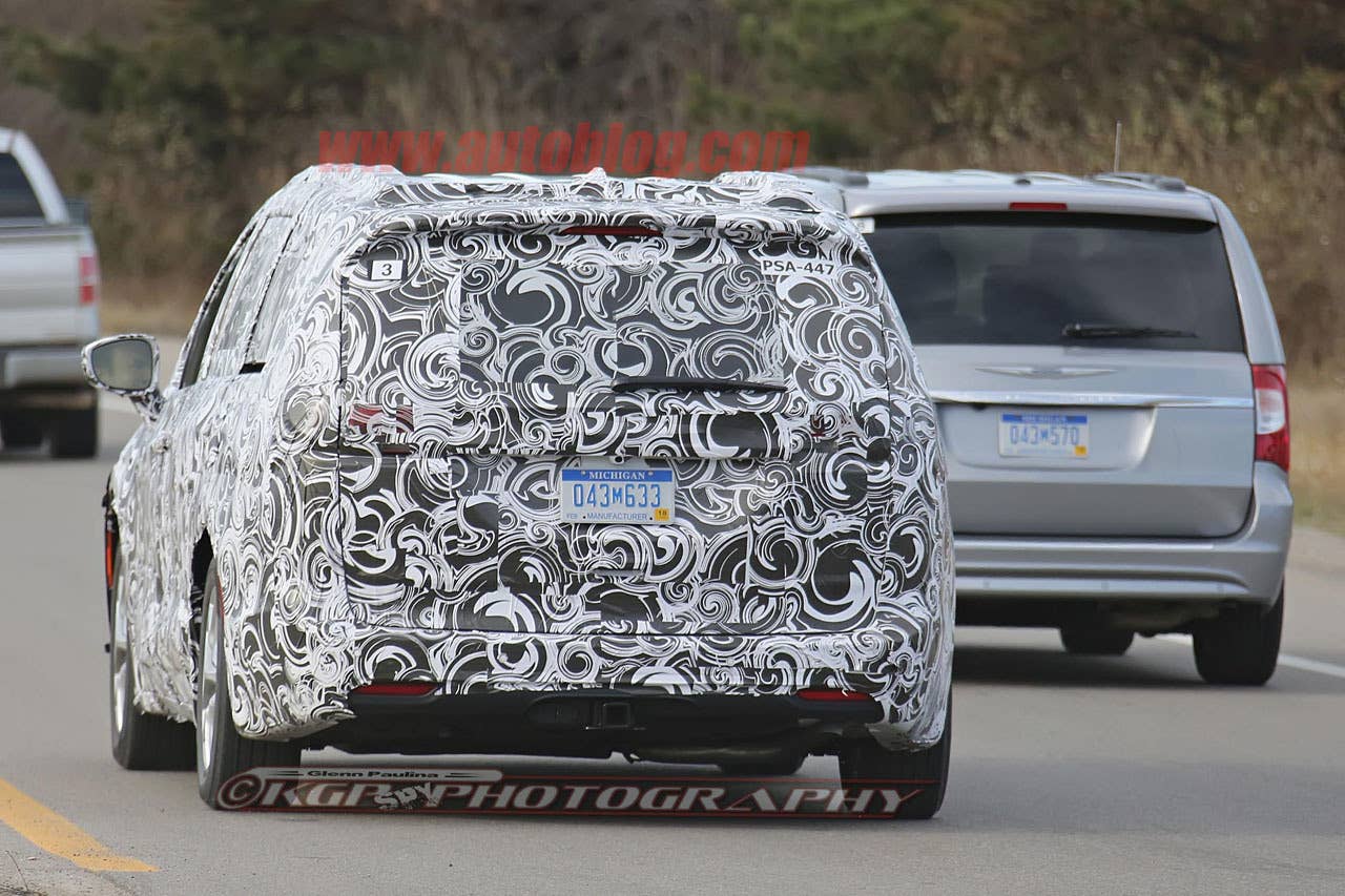 2017 chrysler town and country rear with current