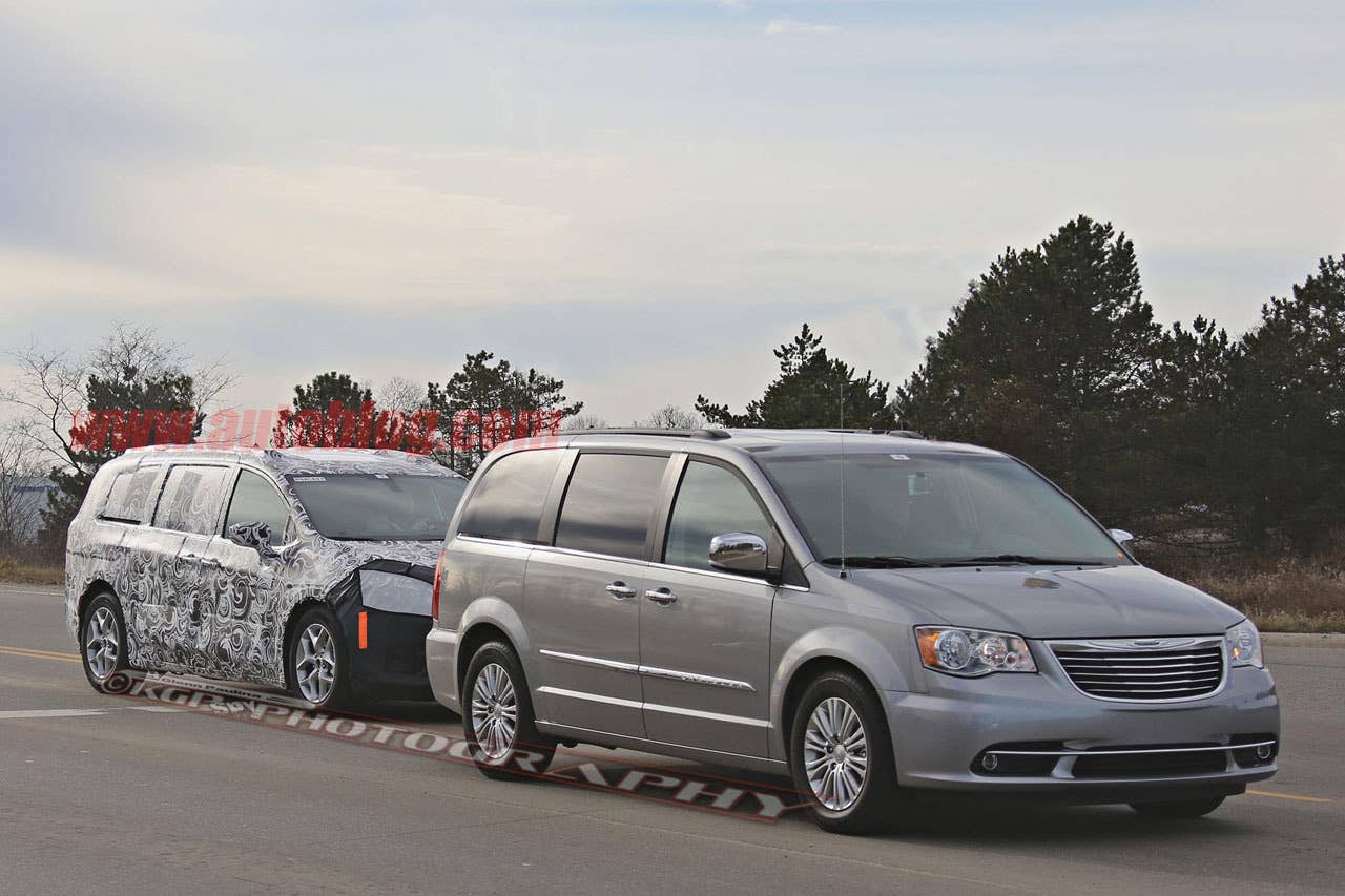 2017 chrysler town and country with current model