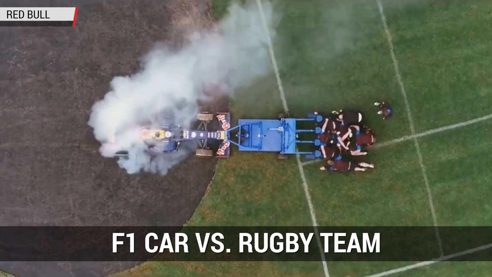 F1 Car Vs. 8 Rugby Players | Autoblog Minute