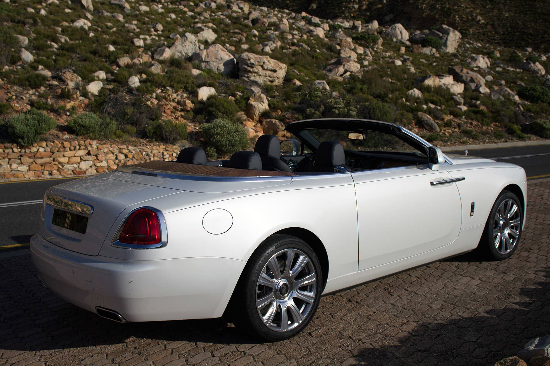 2016 Rolls-Royce Dawn rear 3/4 view