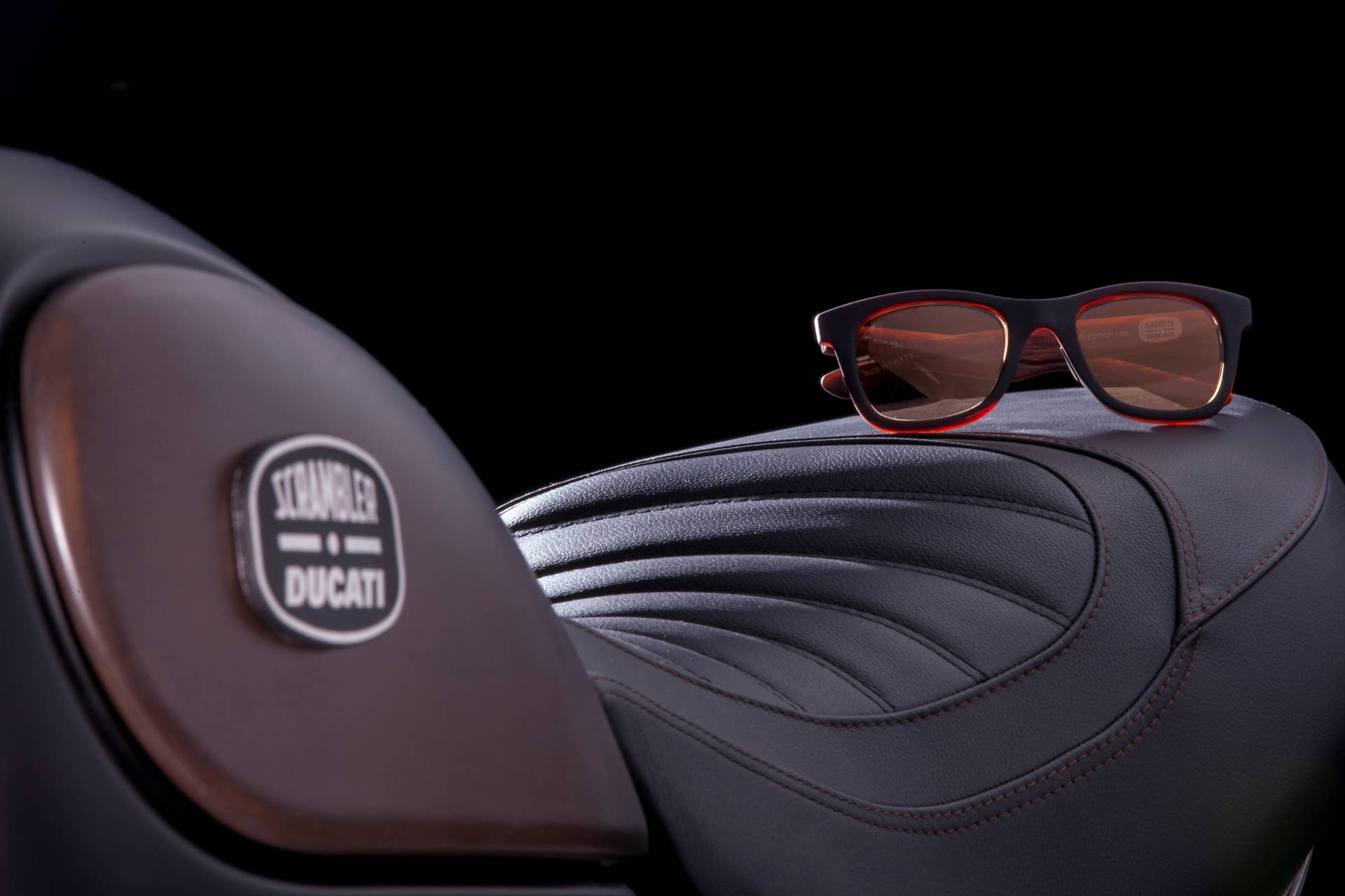 Ducati Scrambler Italia Independent seat sunglasses