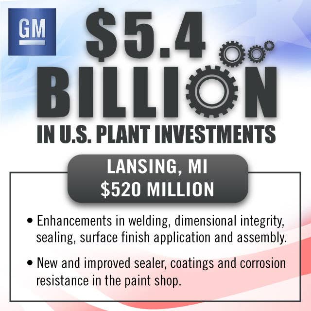 gm factory investment announcement lansing