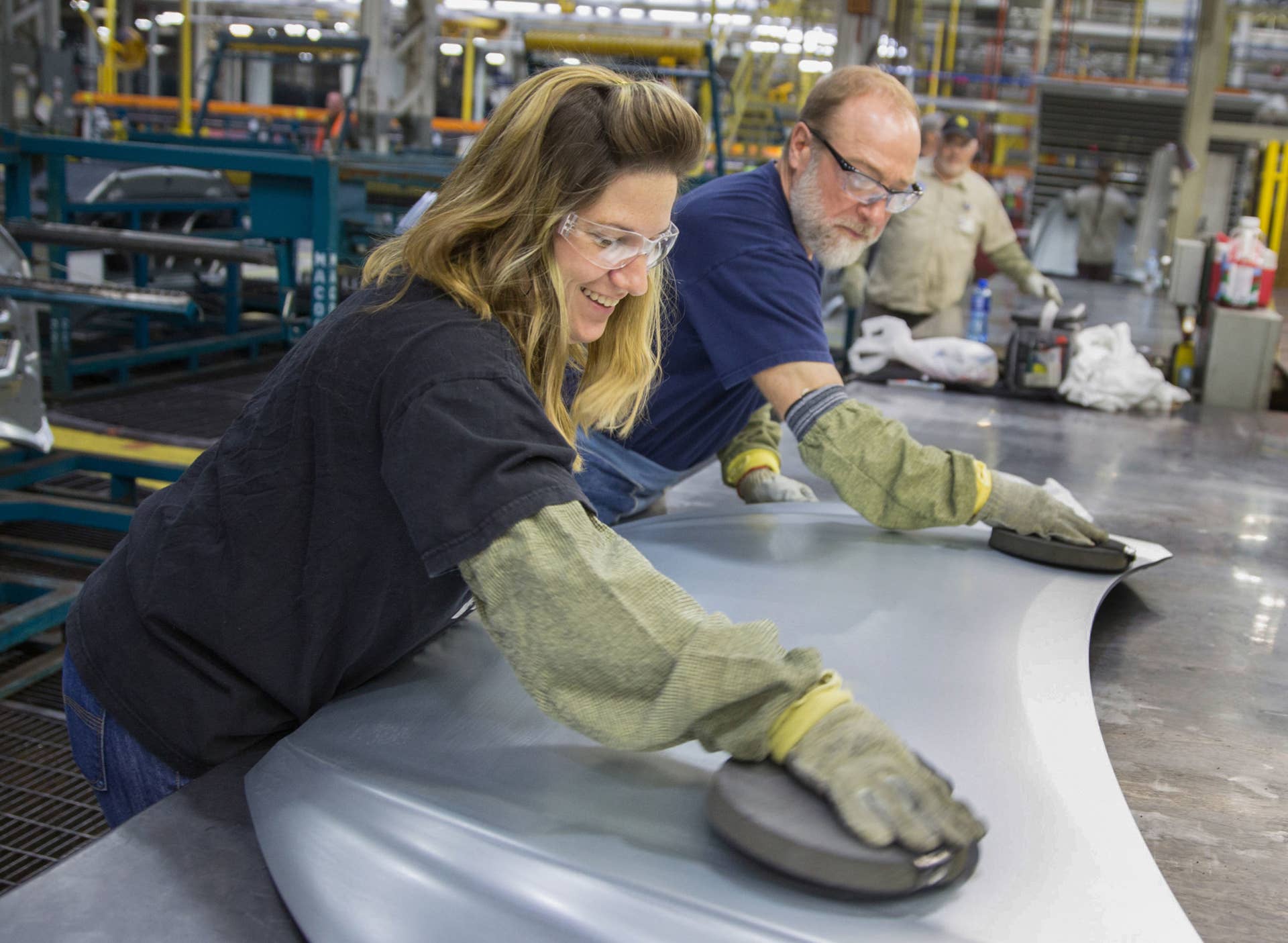 gm factory investment announcement workers