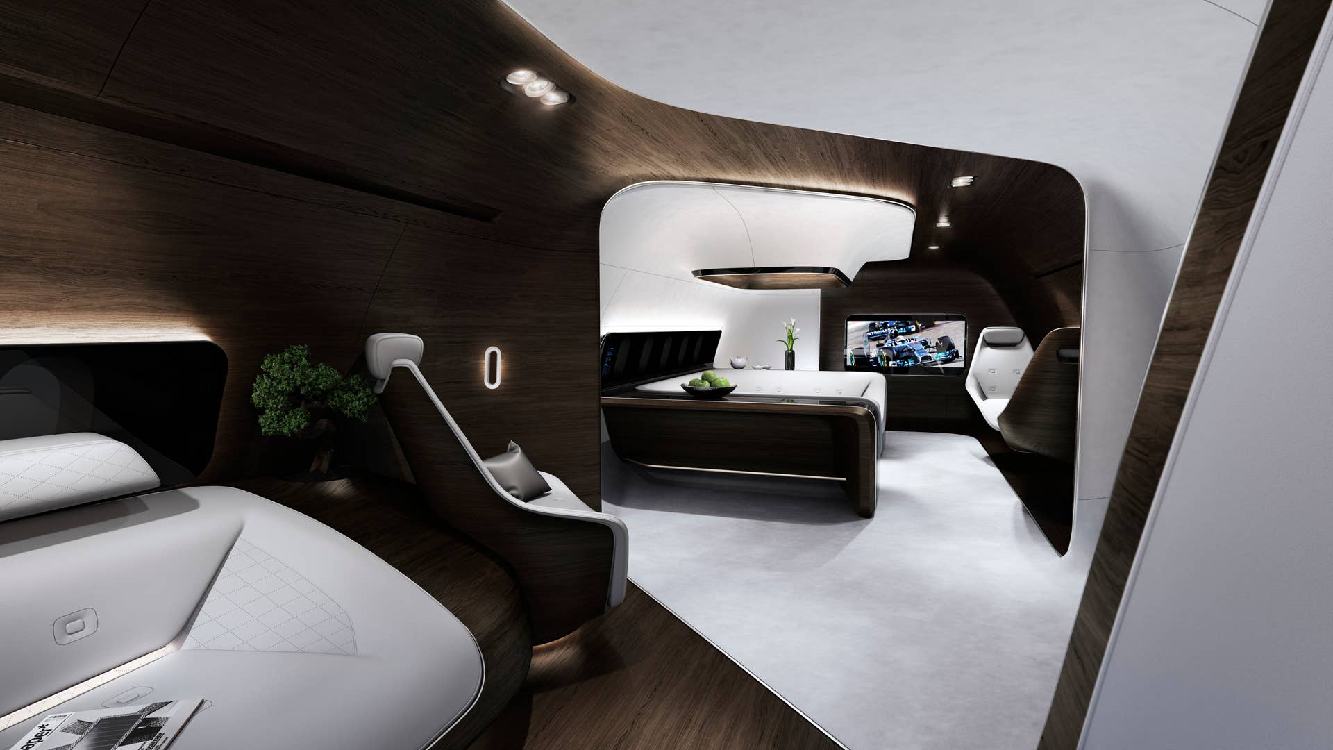 Mercedes-Benz Style private jet cabin