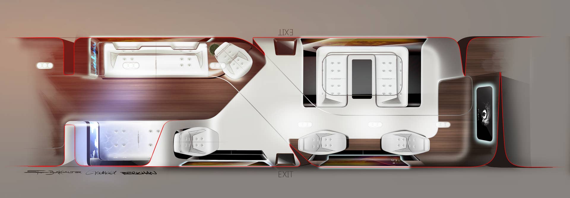 executive jet cabin layout