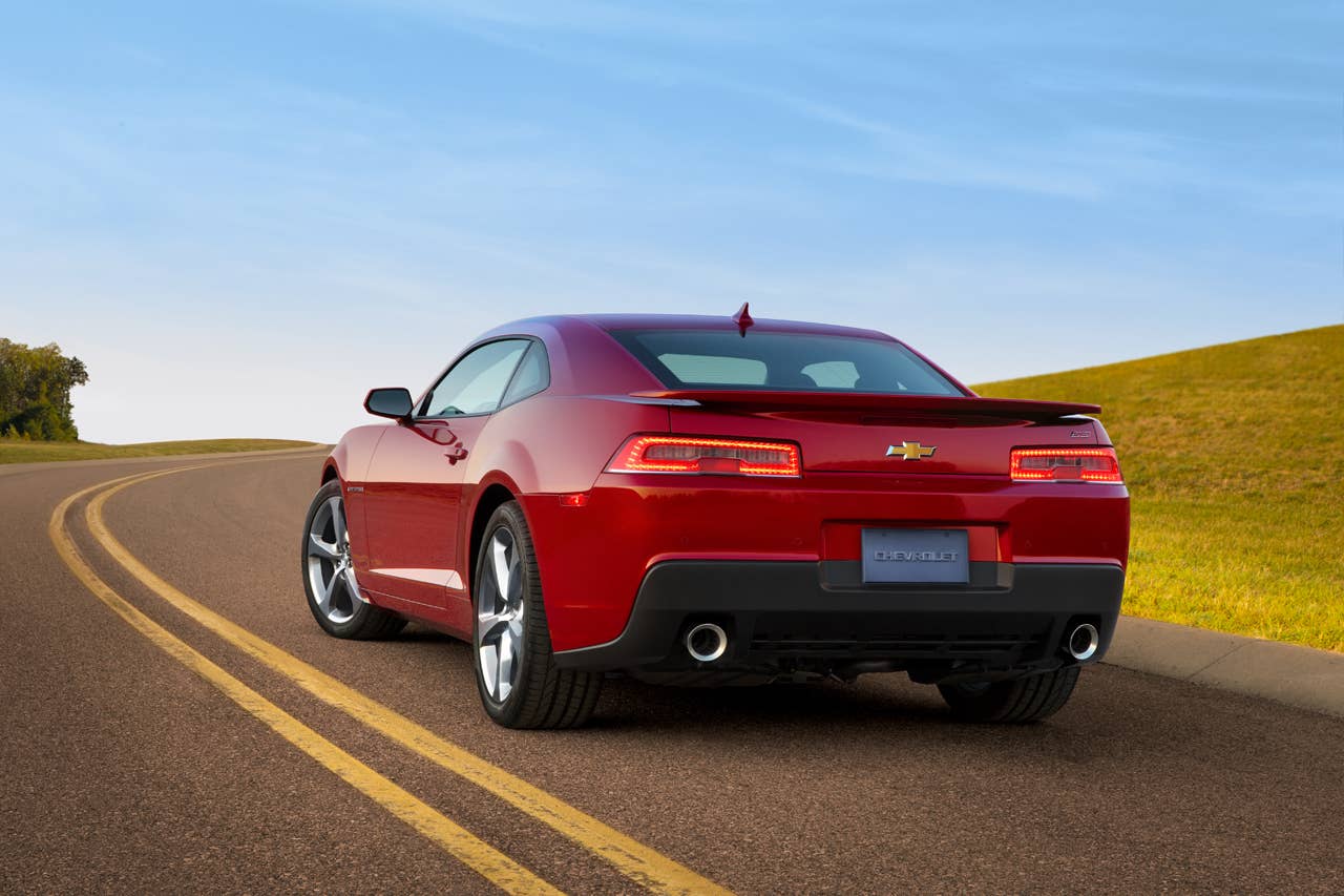 The 2014 Chevrolet Camaro and Camaro SS models feature revised front and rear facias, featuring race-proven aerodynamic designs for more efficient cooling and stability at high speeds.
