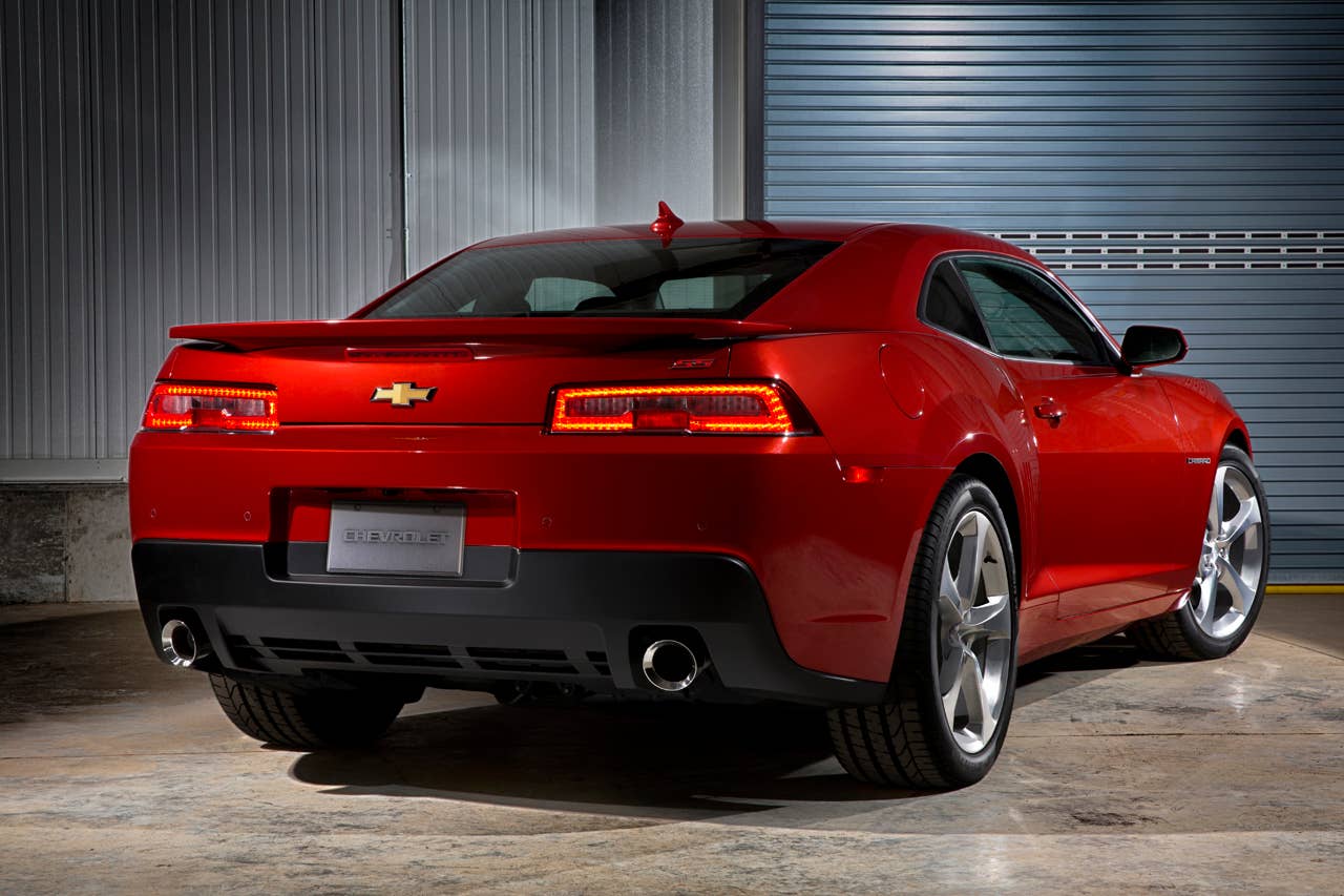 The 2014 Chevrolet Camaro and Camaro SS models feature revised front and rear facias, featuring race-proven aerodynamic designs for more efficient cooling and stability at high speeds.
