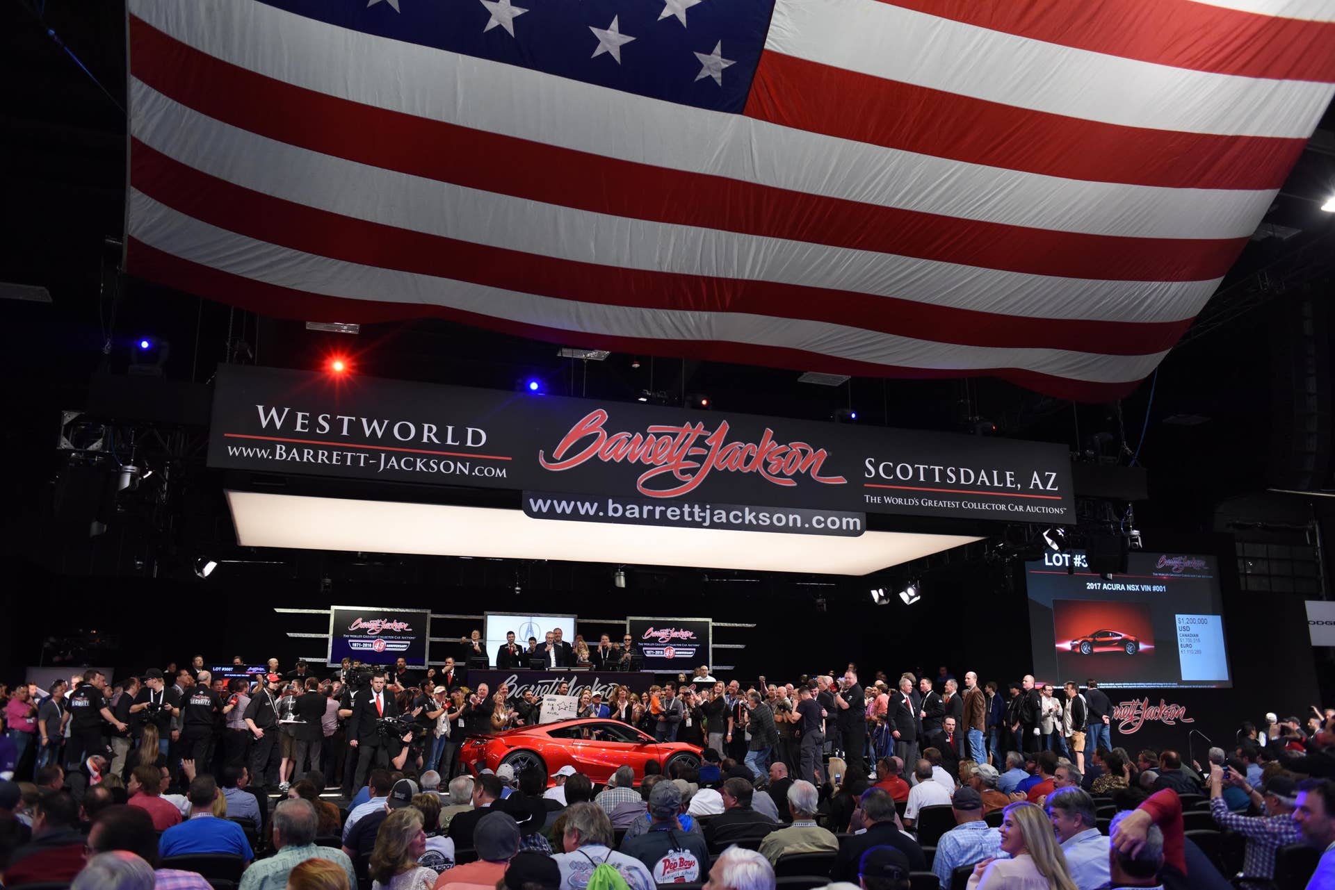 First 2017 Acura NSX Barrett-Jackson