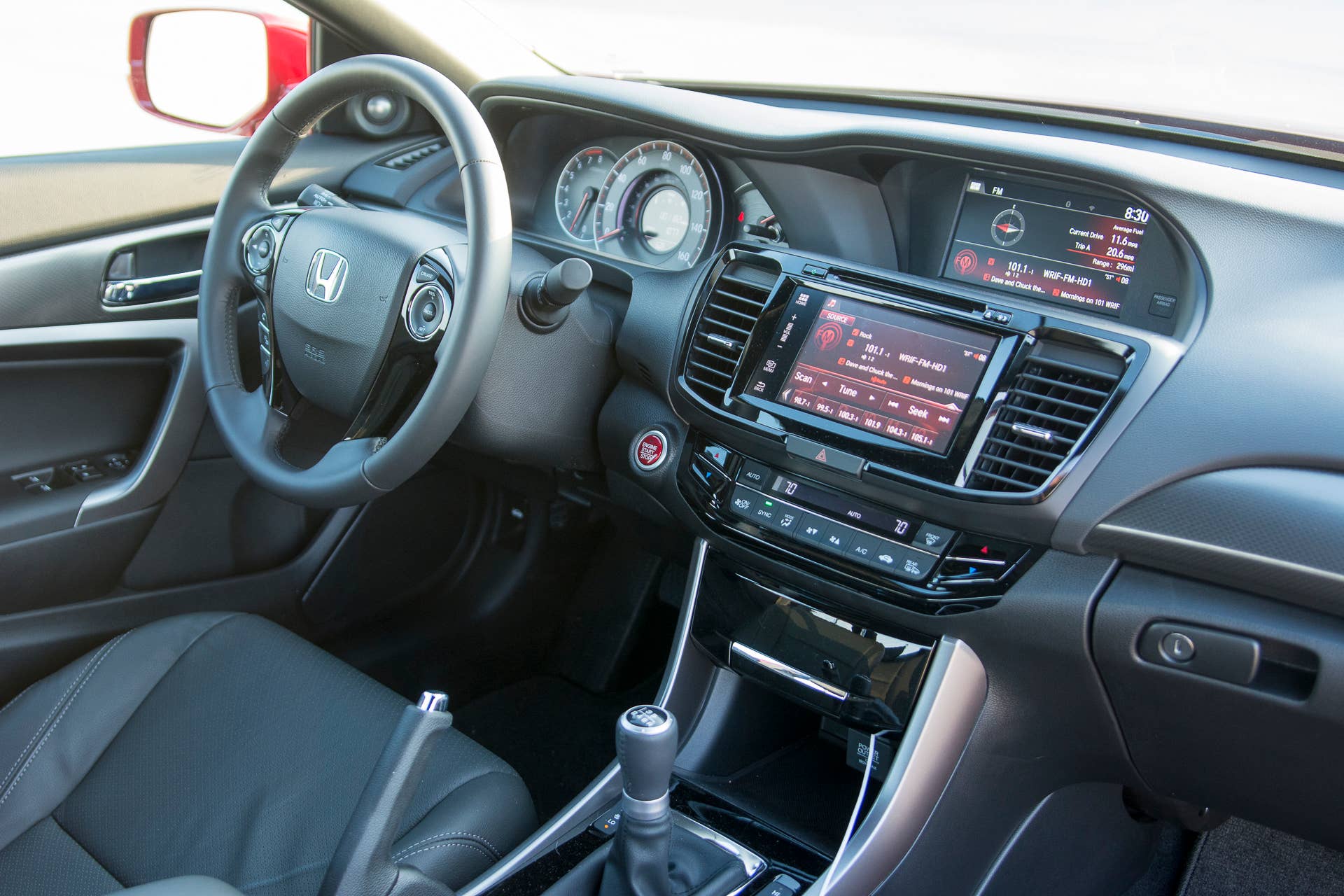 accord v6 coupe cabin 2016 honda interior screens