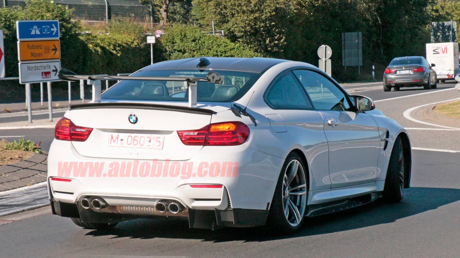 BMW M4 With Extreme Aero Spy Shots Rear Exterior