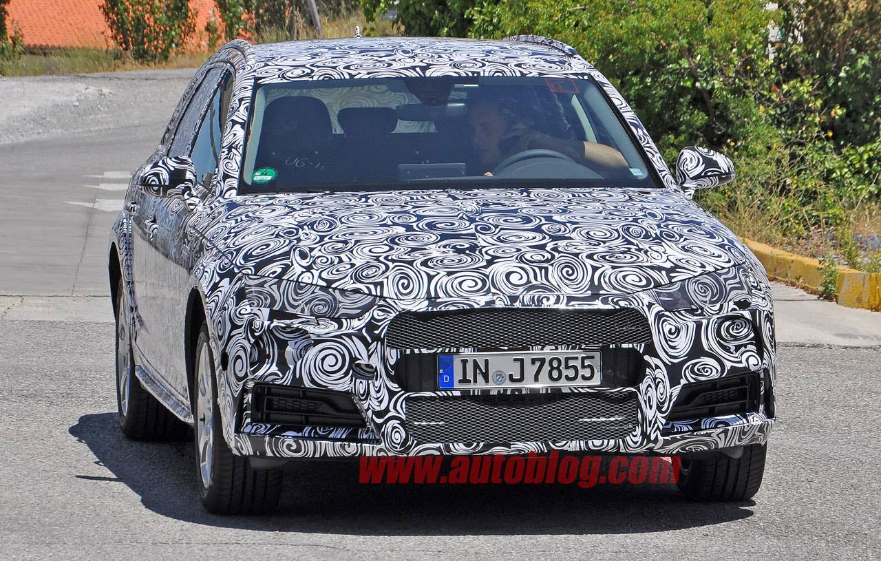 camouflaged audi a4 allroad spy shots design