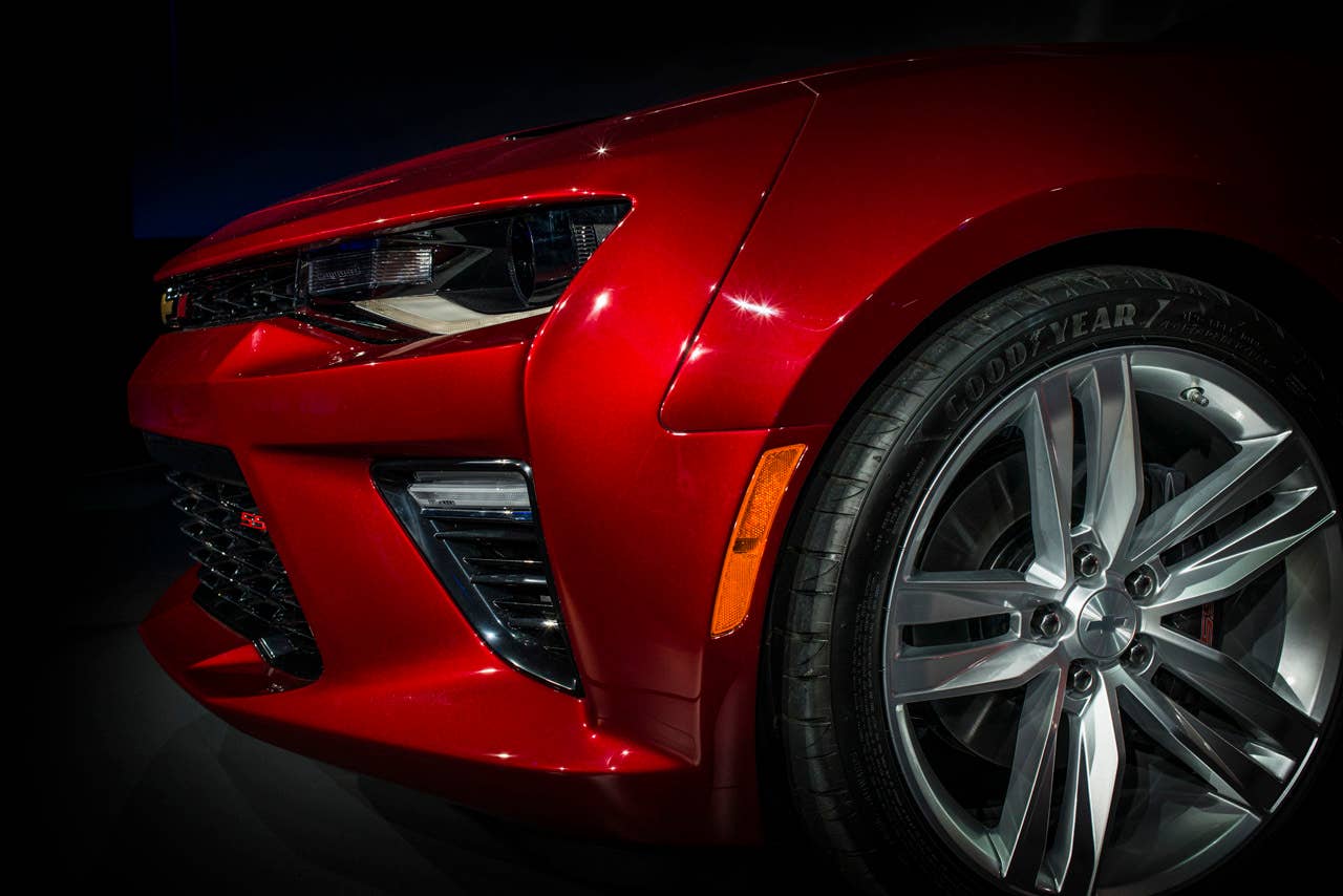 2016 chevy camaro front fascia closeup