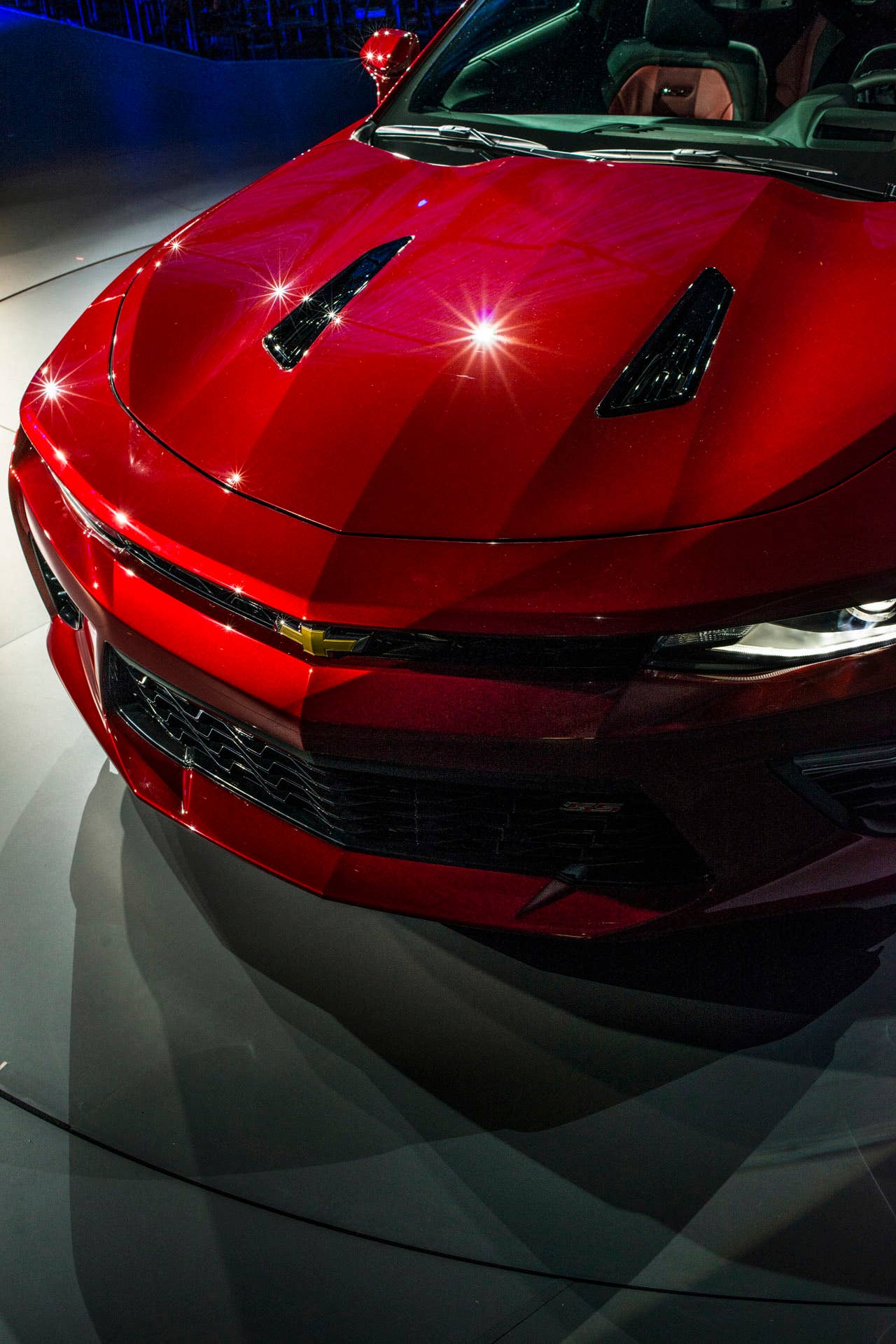2016 chevy camaro front hood diagonal