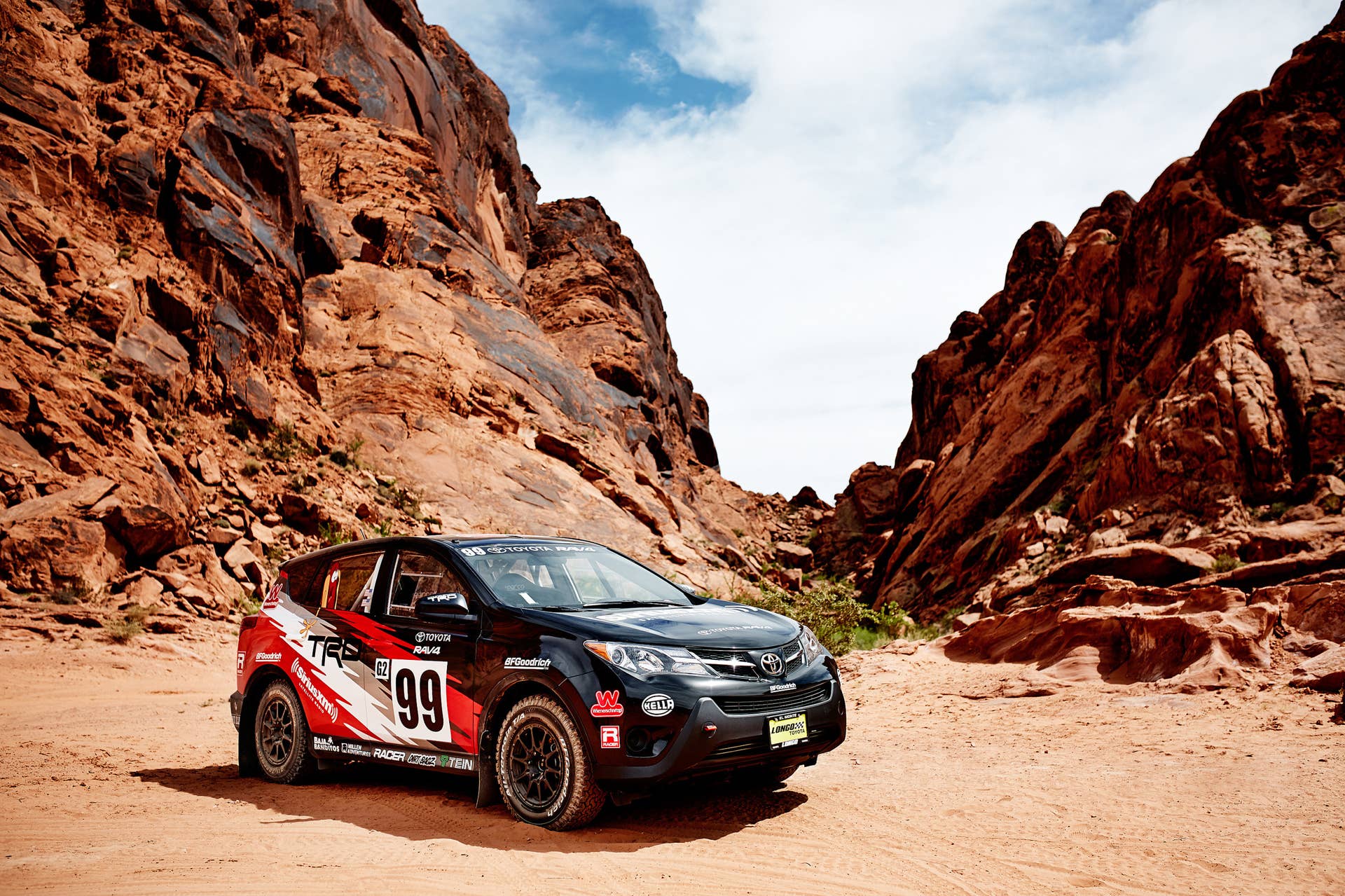 Toyota RAV4 Rally America front 3/4