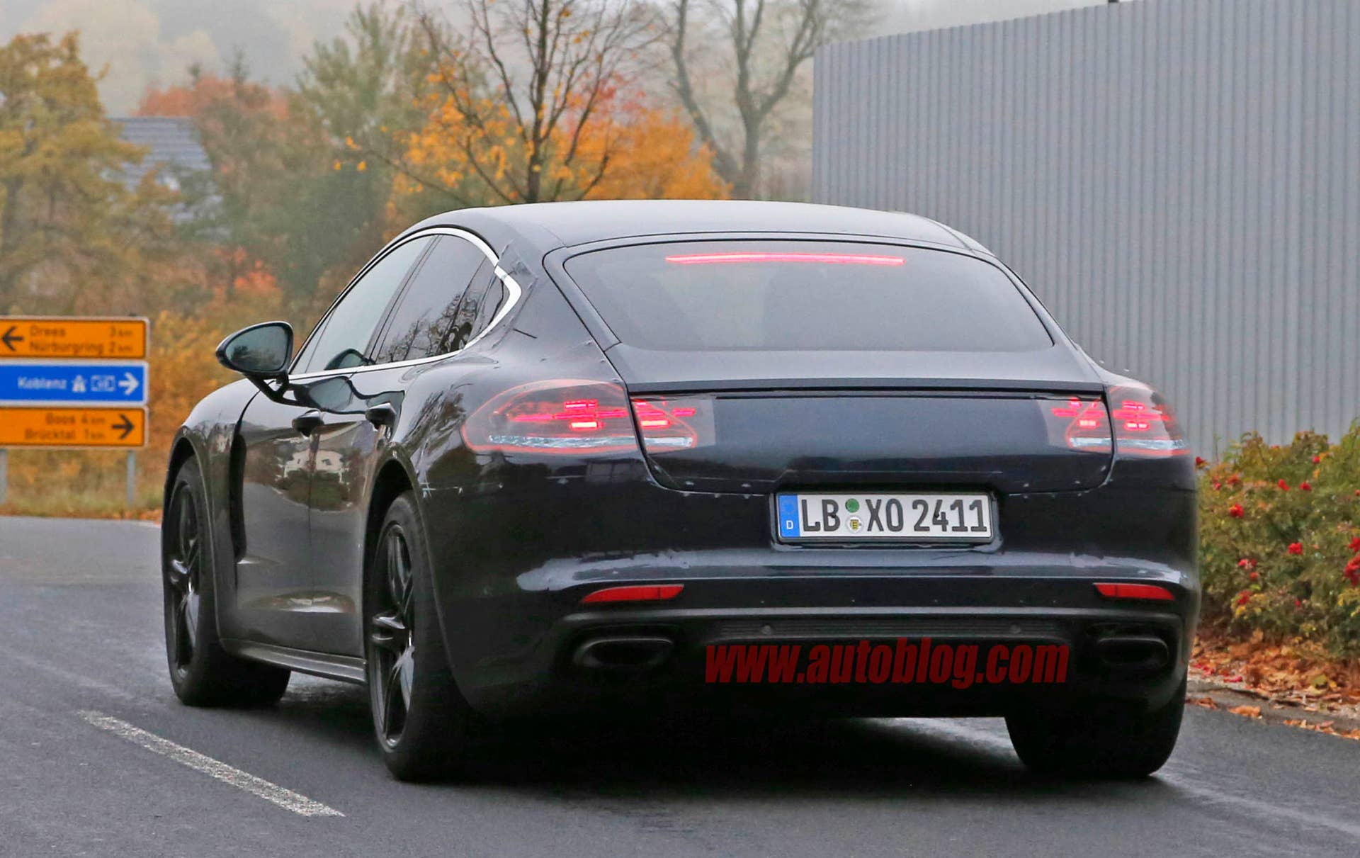 2017 Porsche Panamera rear 3/4
