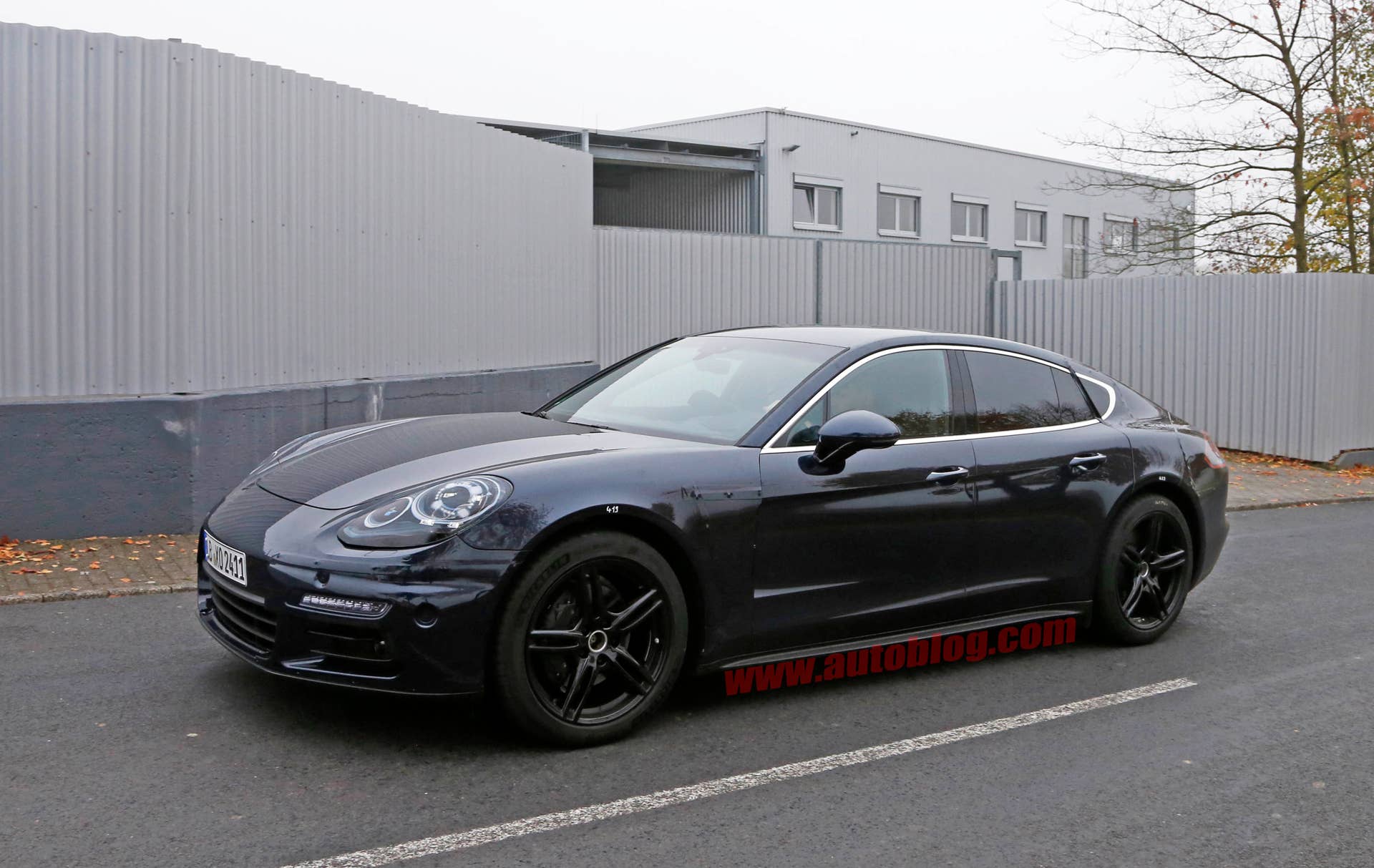 2017 Porsche Panamera prototype front 3/4