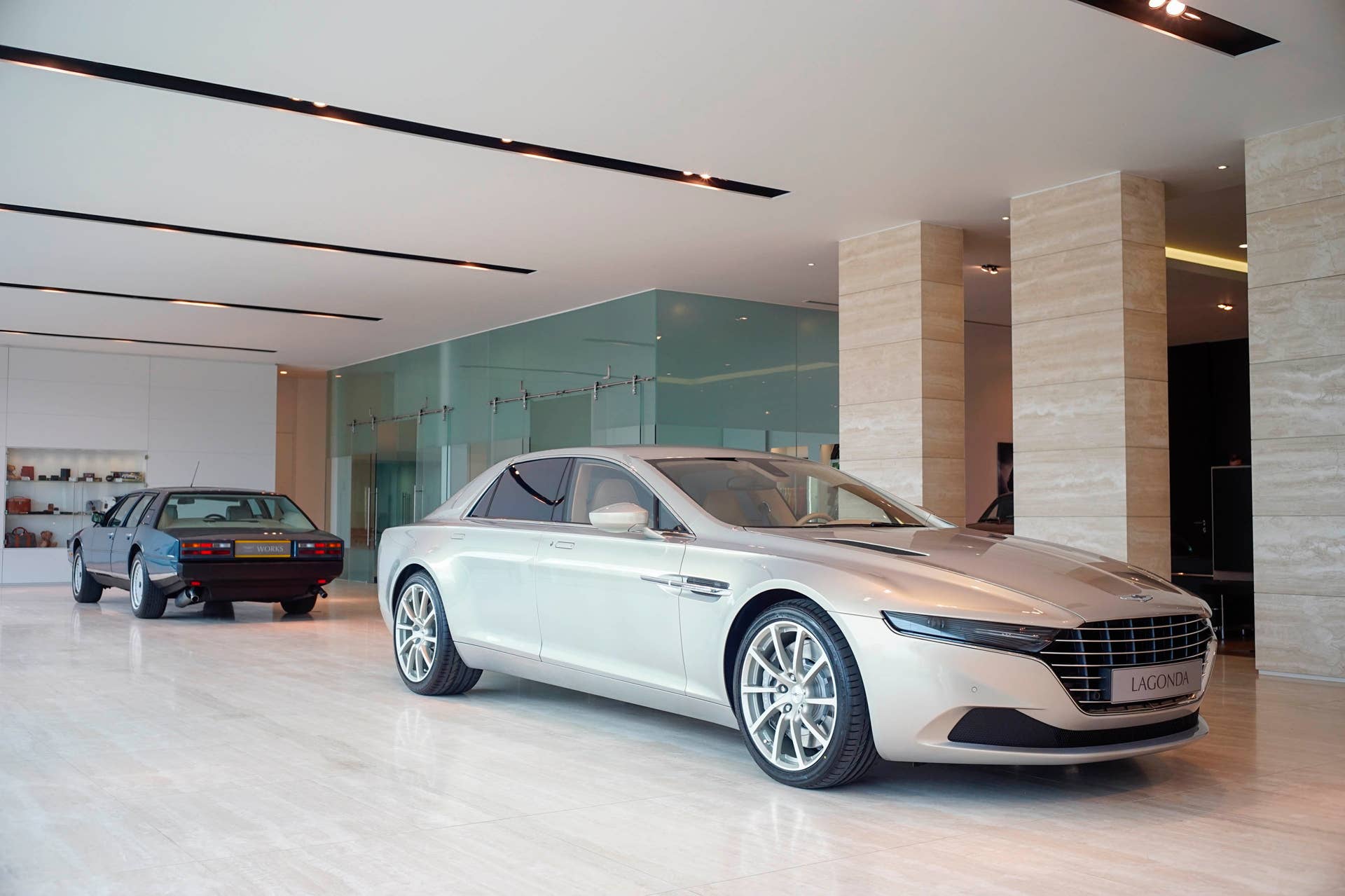 Lagonda Taraf at Aston Martin Works