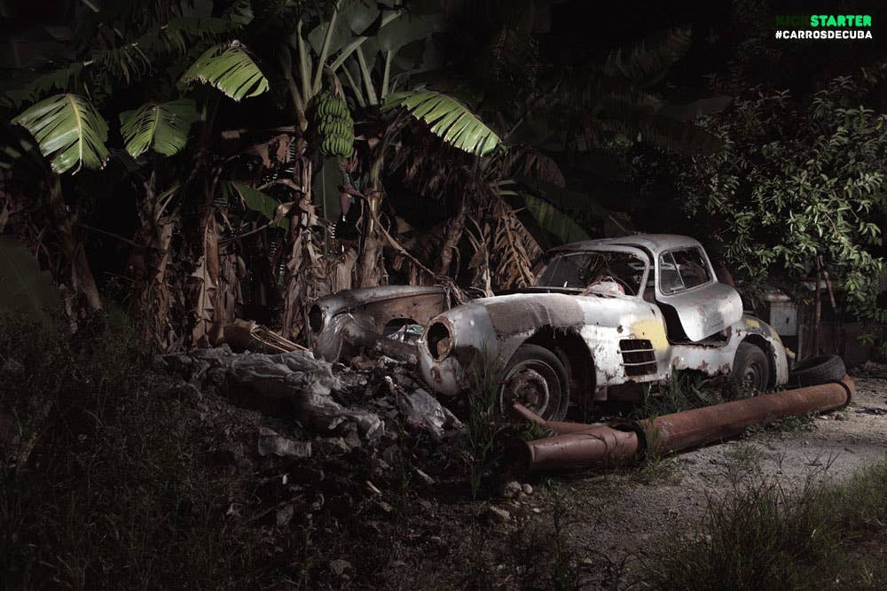 carros de cuba mercedes 300sl gullwing