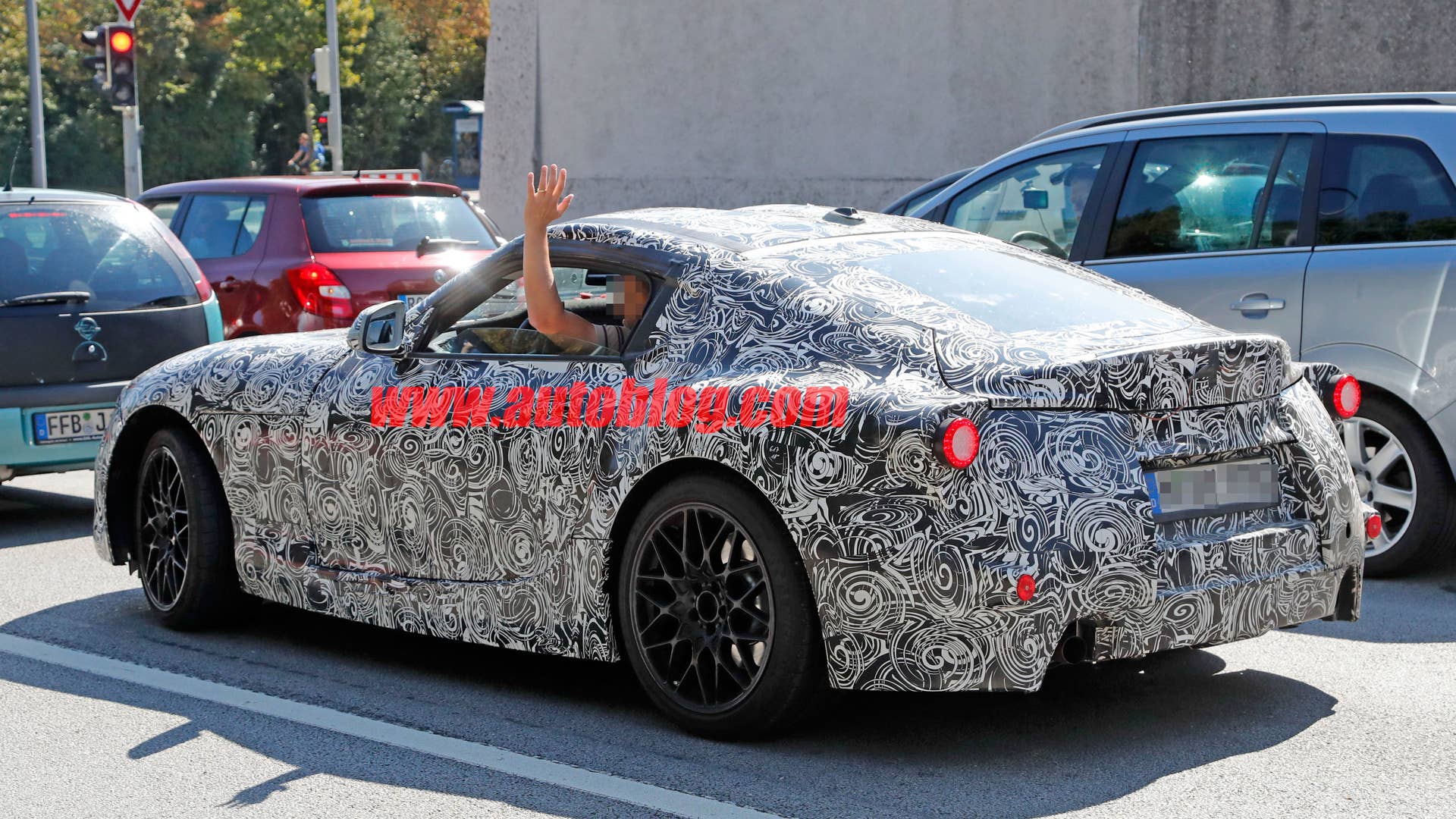toyota supra spy pic taillights