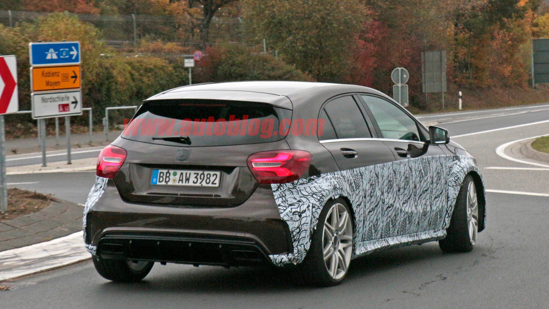 Mercedes-AMG A45 Black Series Spy Shots Rear End Exterior
