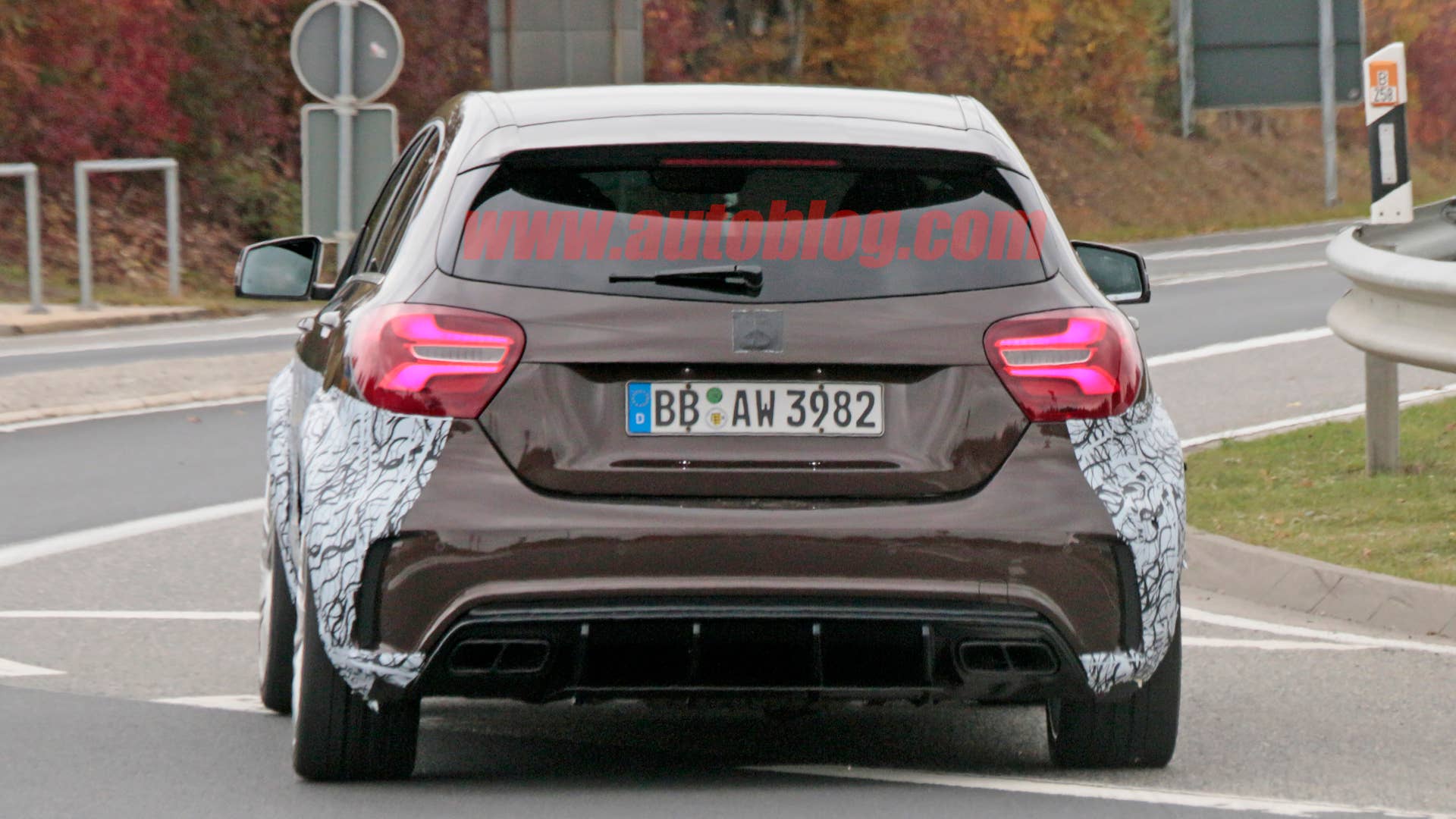 Mercedes-AMG A45 Black Series Spy Shots Rear End Exterior