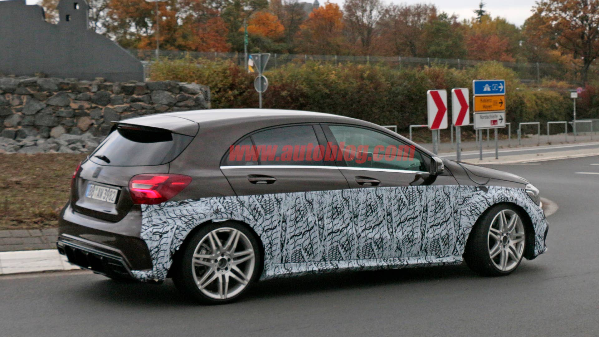 Mercedes-AMG A45 Black Series Spy Shots Rear Three Quarter Exterior