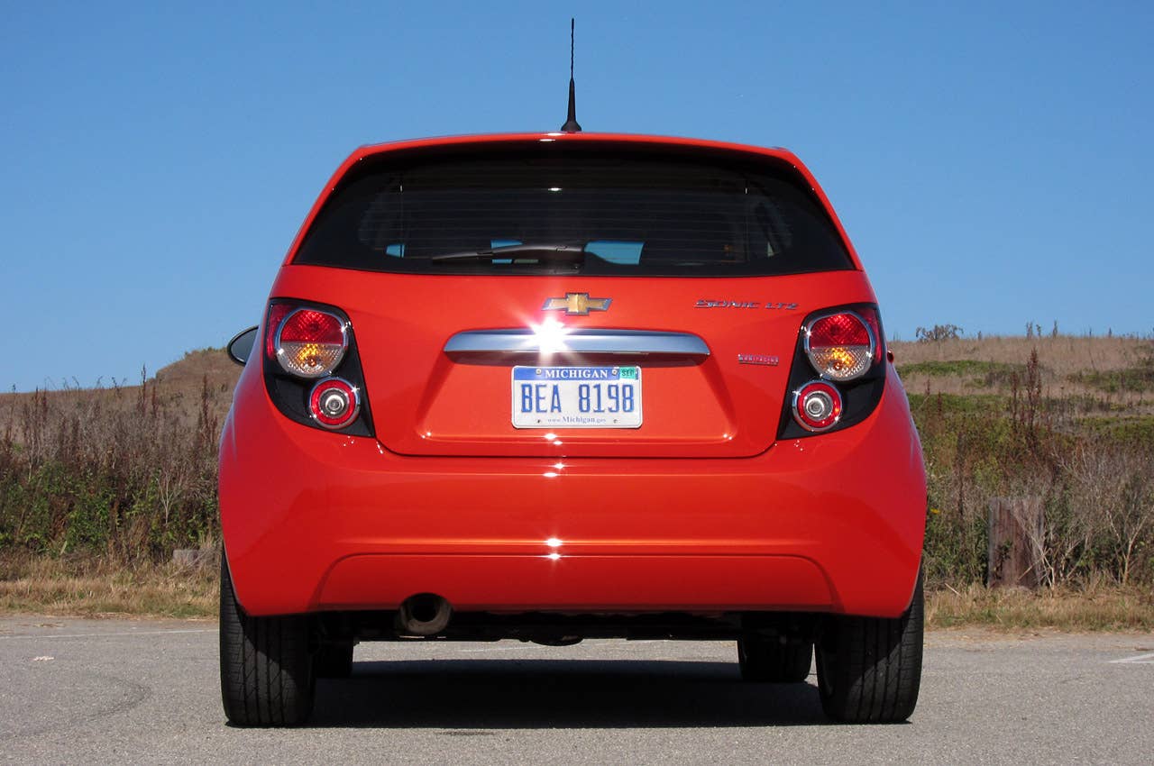 2012 Chevrolet Sonic rear view