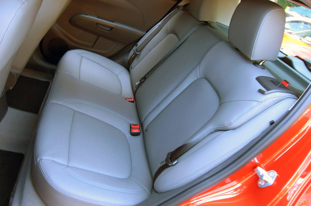 2012 Chevrolet Sonic rear seats