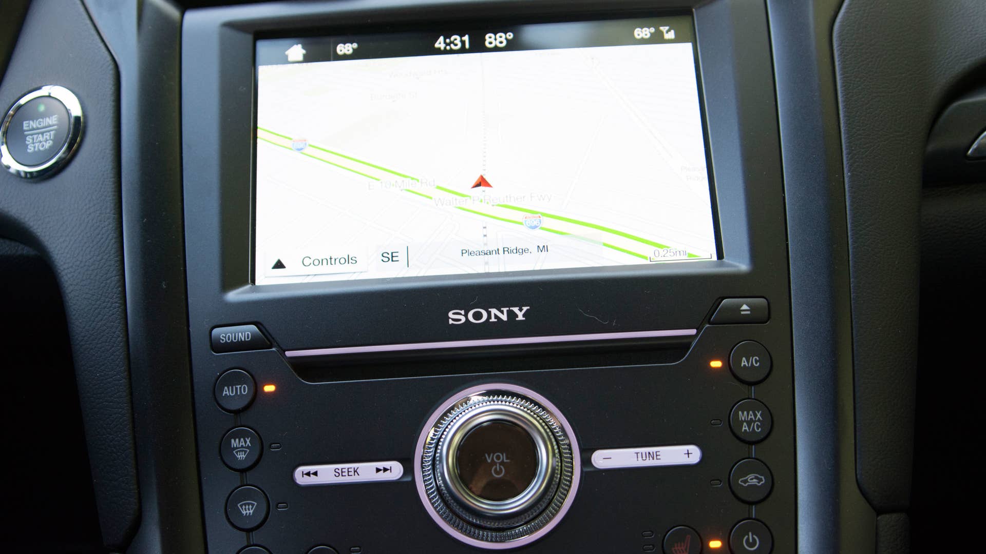 2017 ford fusion sport sony sync infotainment map