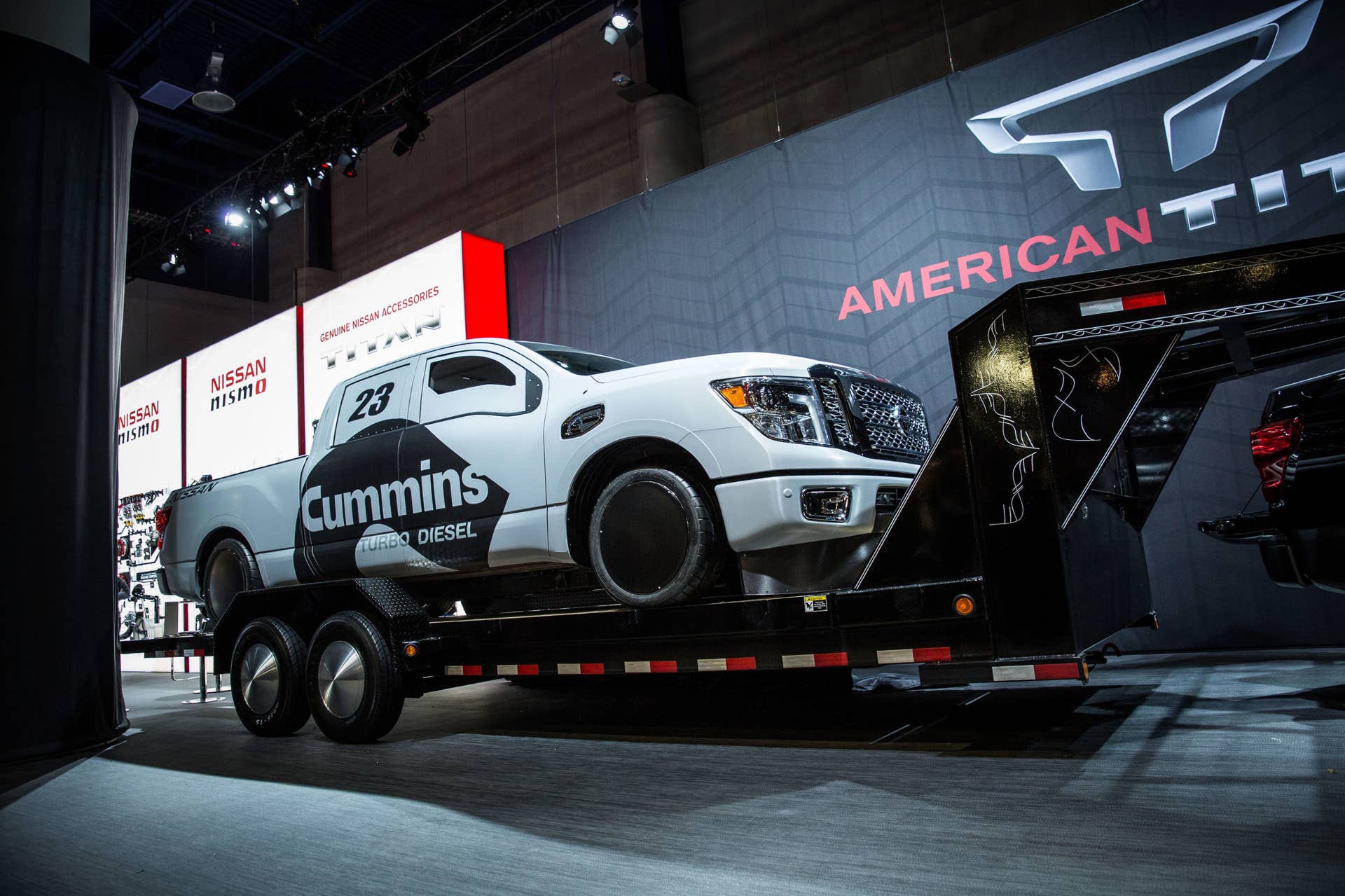 nissan titan xd cummins land speed record sema reveal
