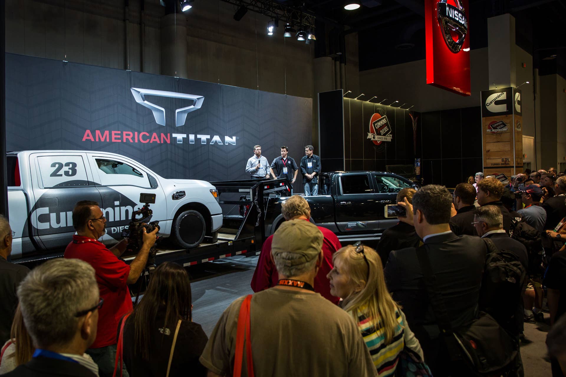 nissan titan xd cummins land speed record crowd reveal