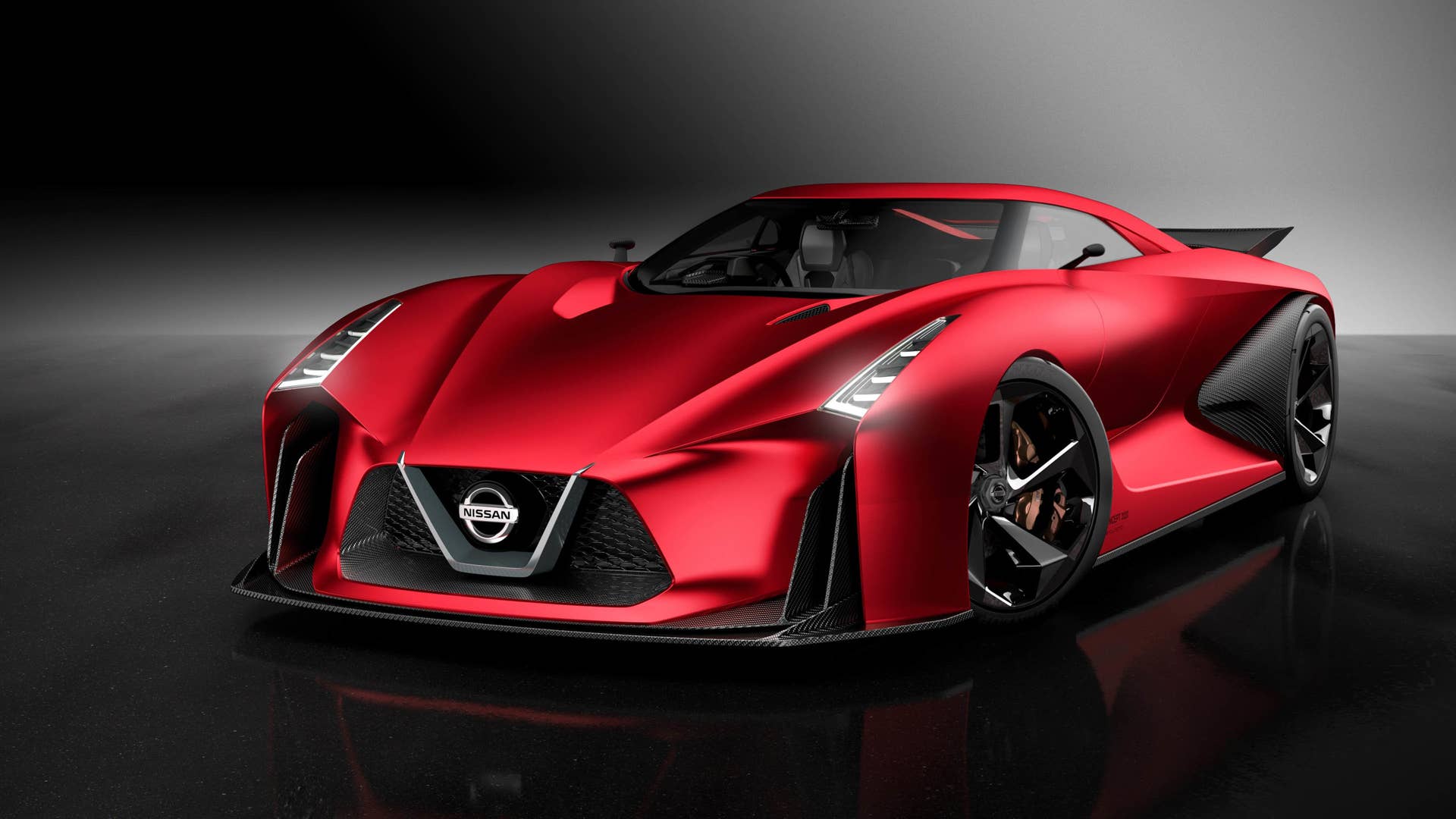 Nissan Concept 2020 Vision Gran Turismo red front 3/4