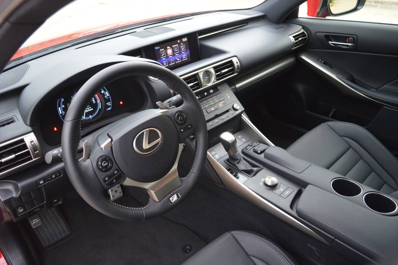 Lexus is 200t interior black