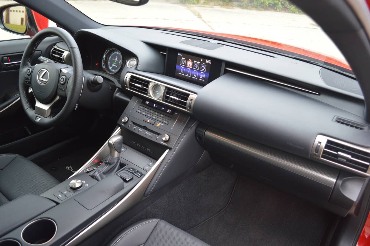 Lexus is 200t interior black