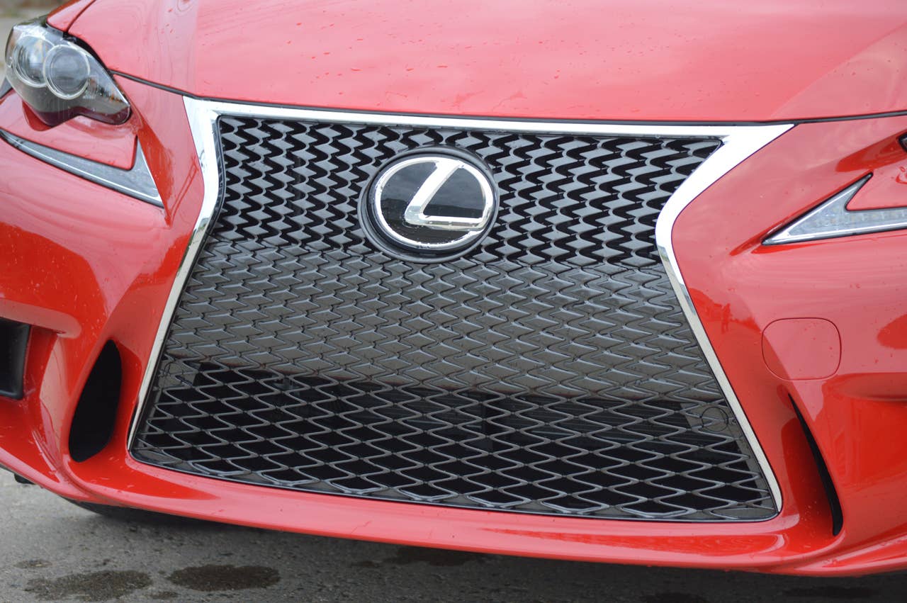 Lexus is 200t red grille