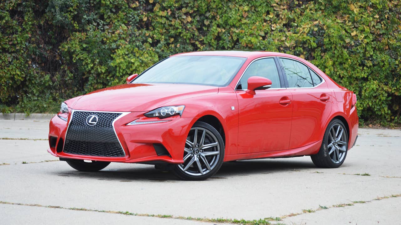 Lexus is 200t red front wide